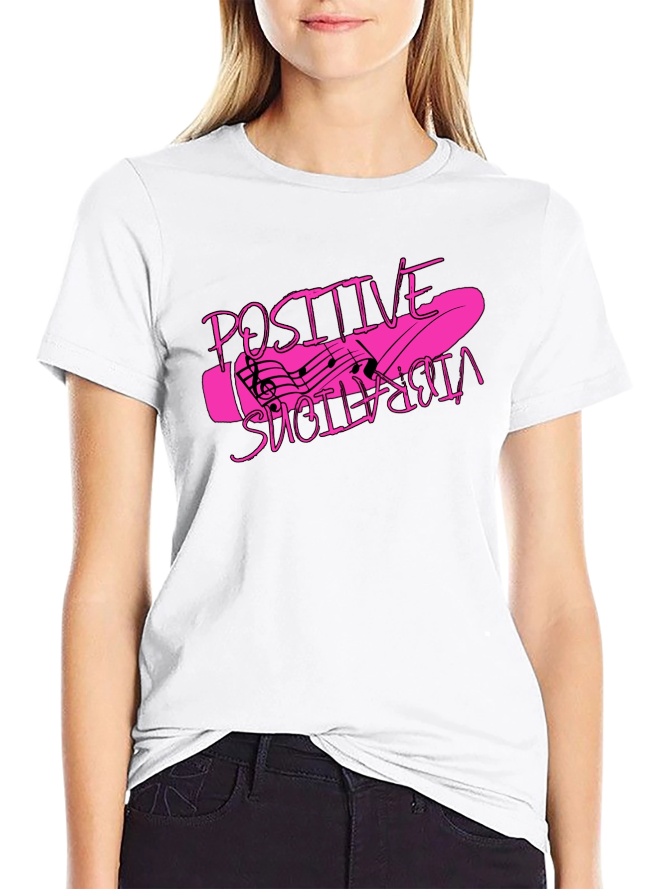 Positive Vibrations Graphic T-Shirt - Black