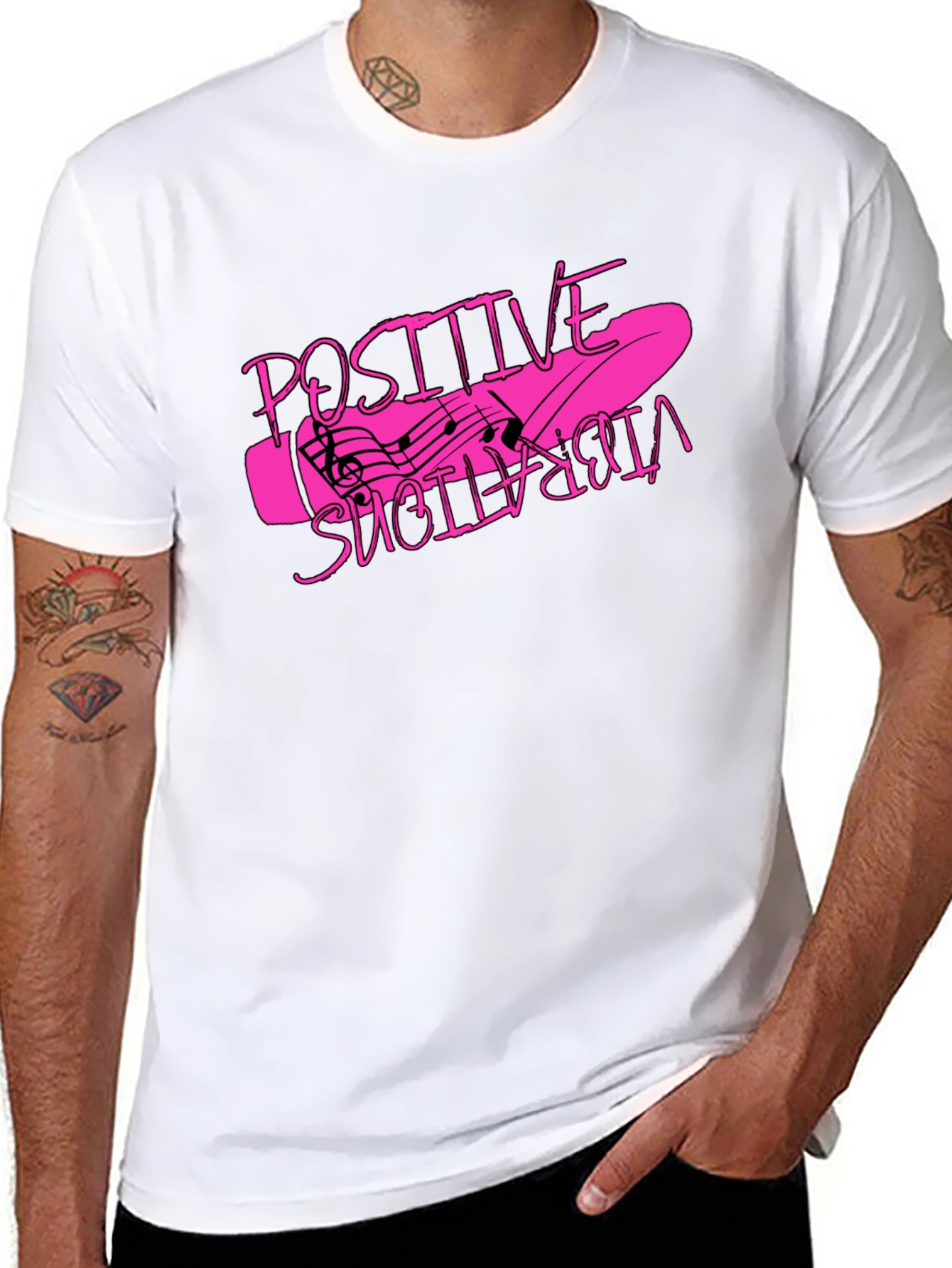 Positive Vibrations Graphic T-Shirt - Black