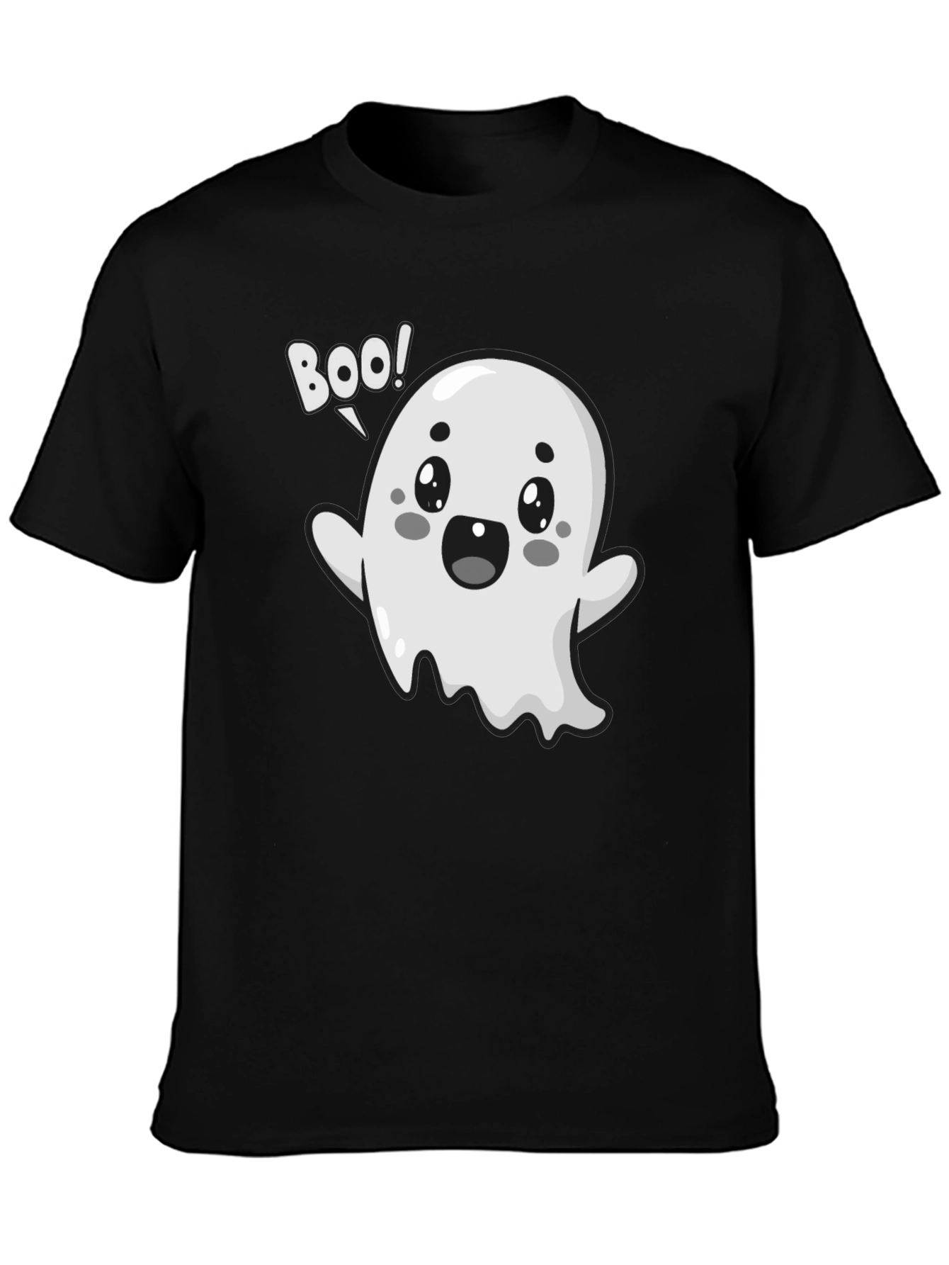 Boo Ghost Graphic Tee - Halloween Fun!