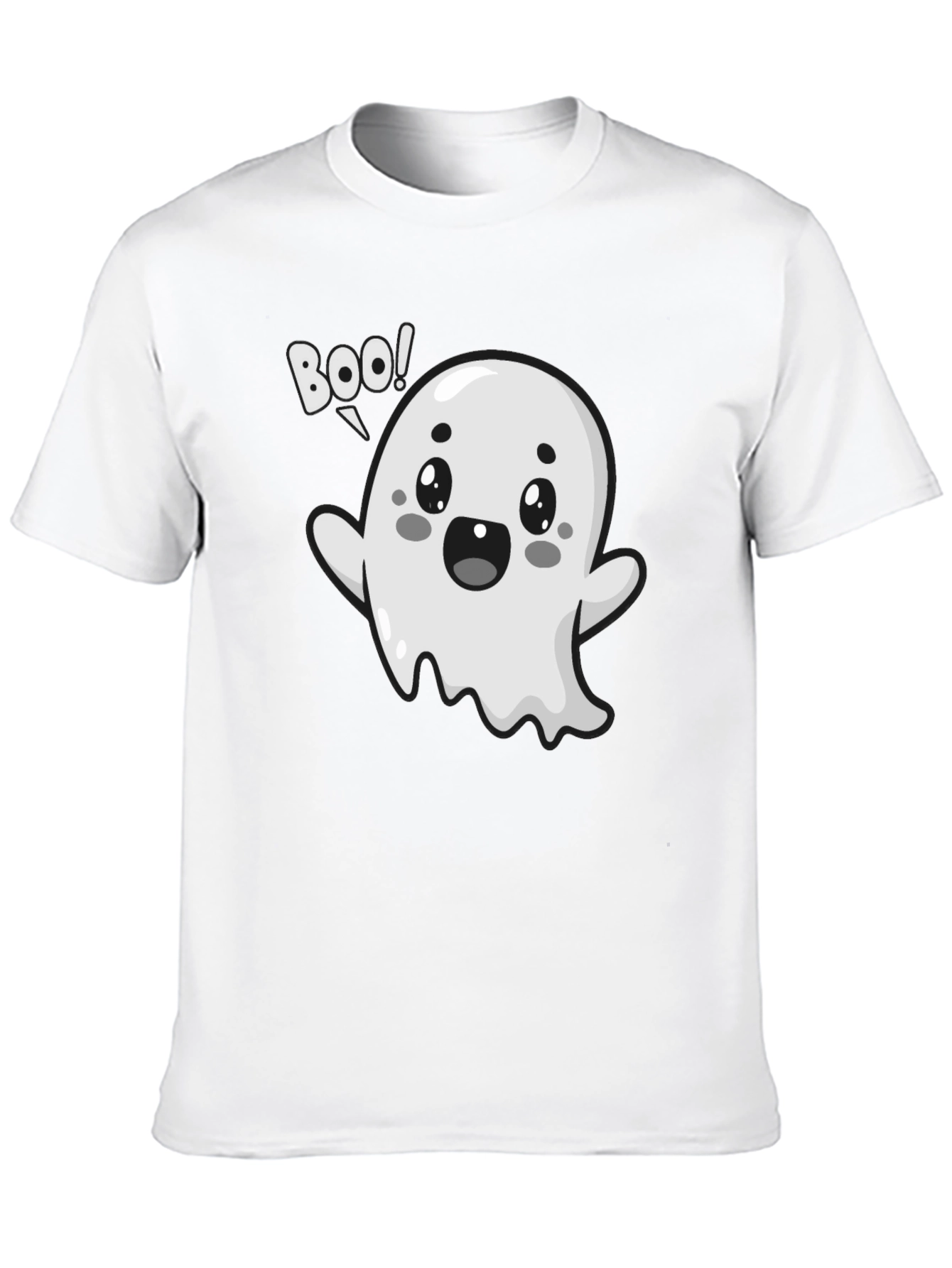 Boo Ghost Graphic Tee - Halloween Fun!