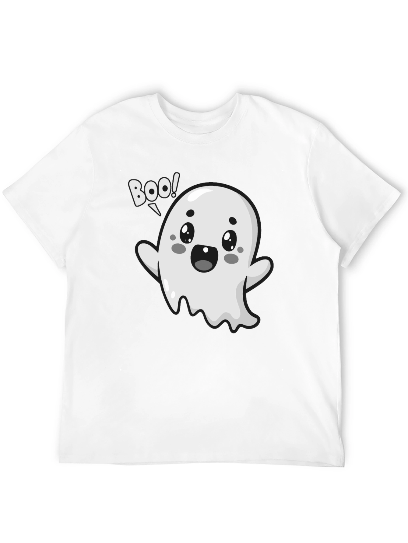 Boo Ghost Graphic Tee - Halloween Fun!