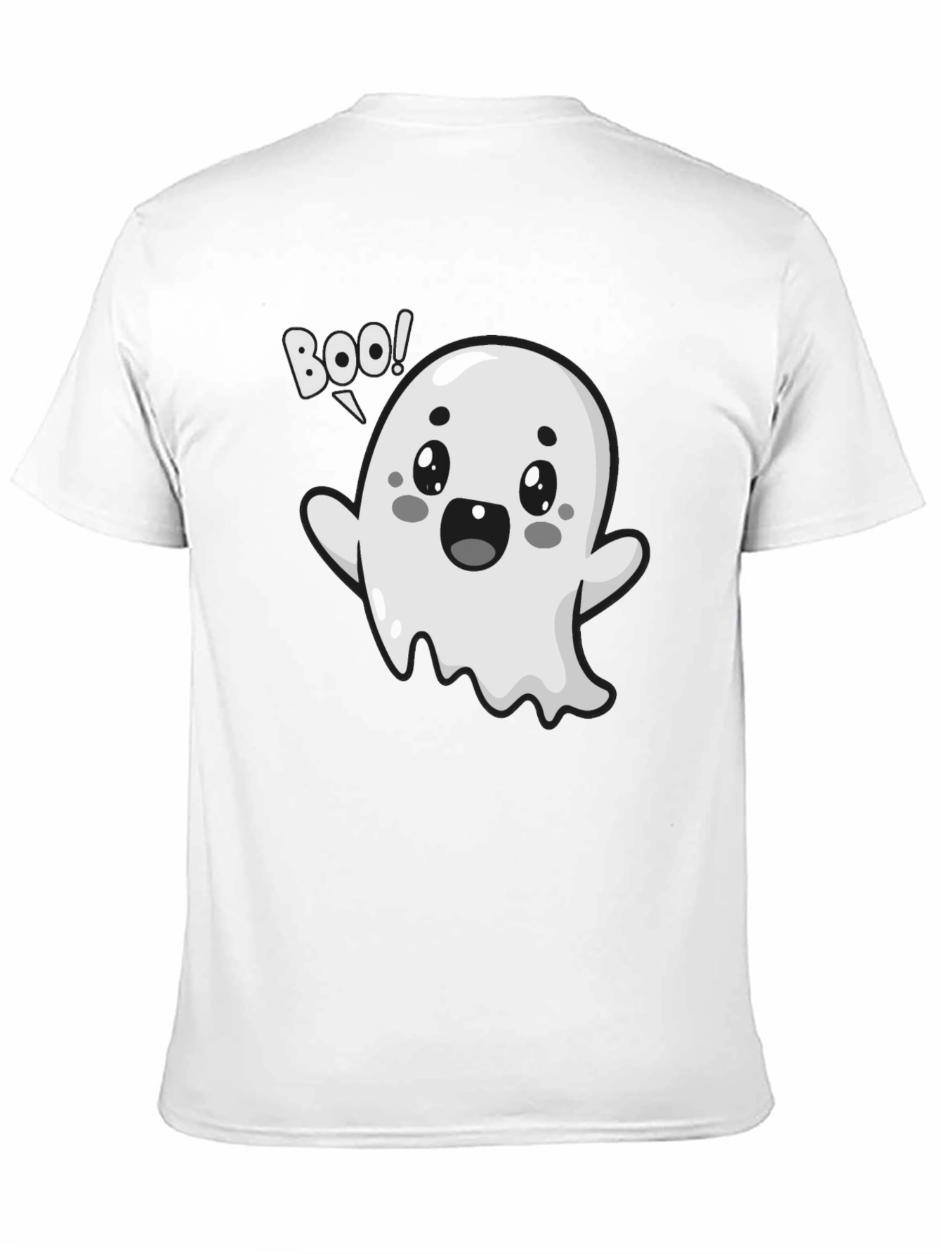 Boo Ghost Graphic Tee - Halloween Fun!