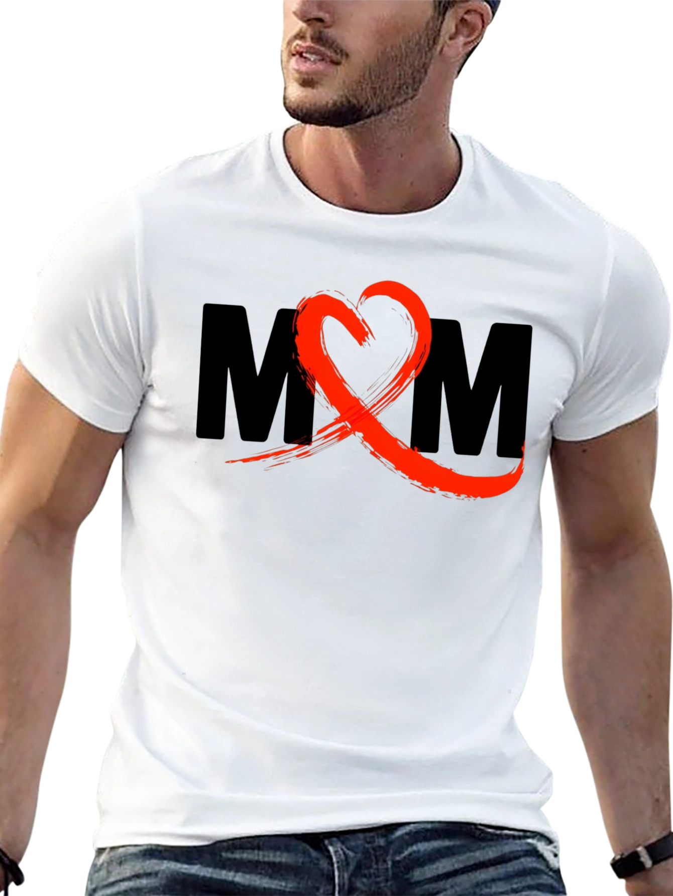 Stylish MOM Graphic T-Shirt - Black