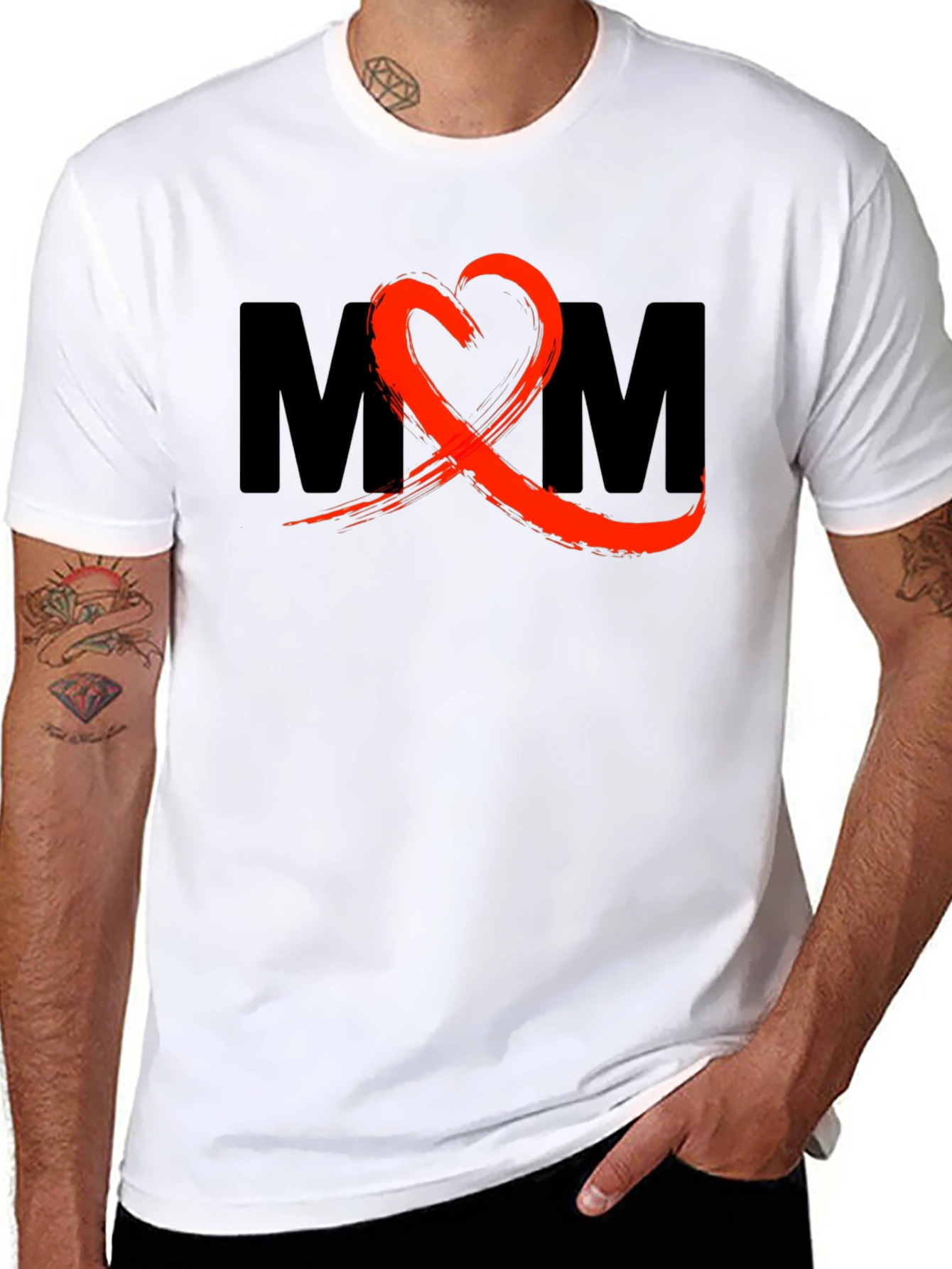 Stylish MOM Graphic T-Shirt - Black