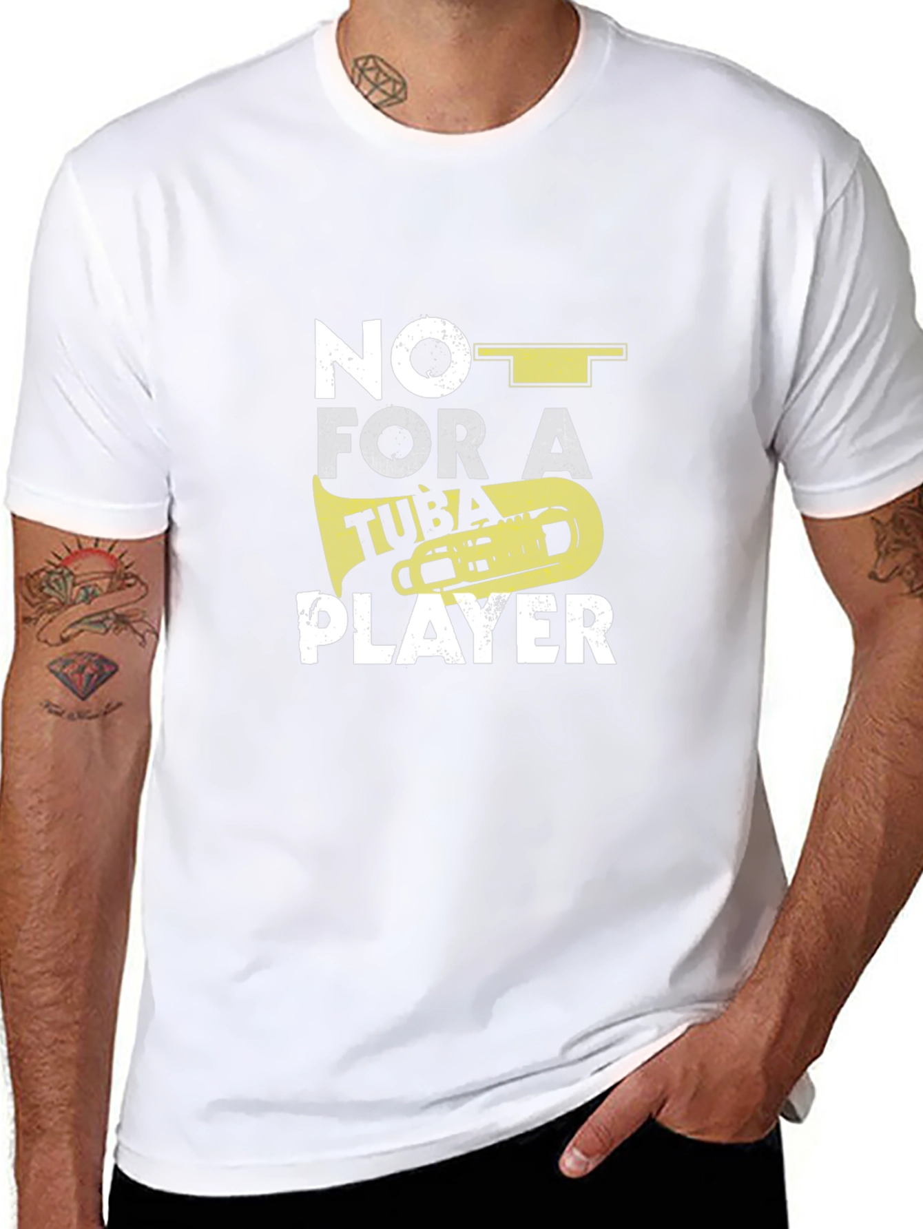 Tuba Player Graphic T-Shirt - Musician Humor Tee