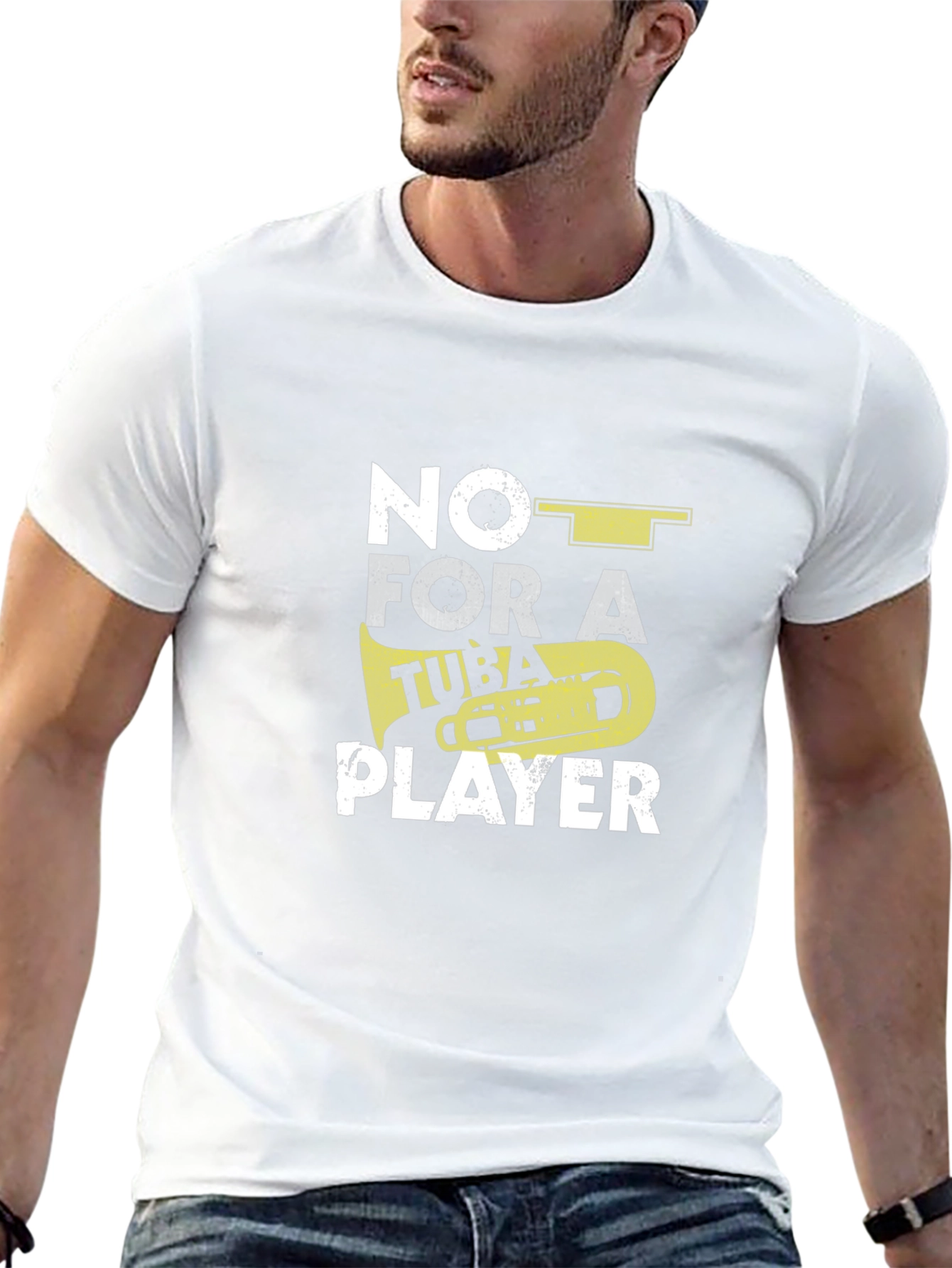 Tuba Player Graphic T-Shirt - Musician Humor Tee