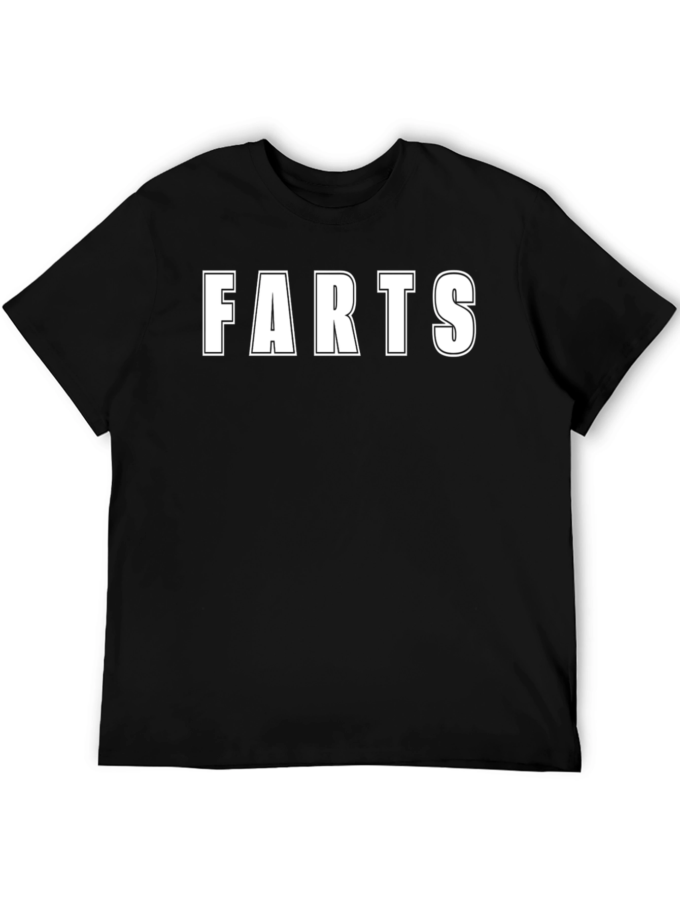 Funny FARTS Graphic Black T-Shirt