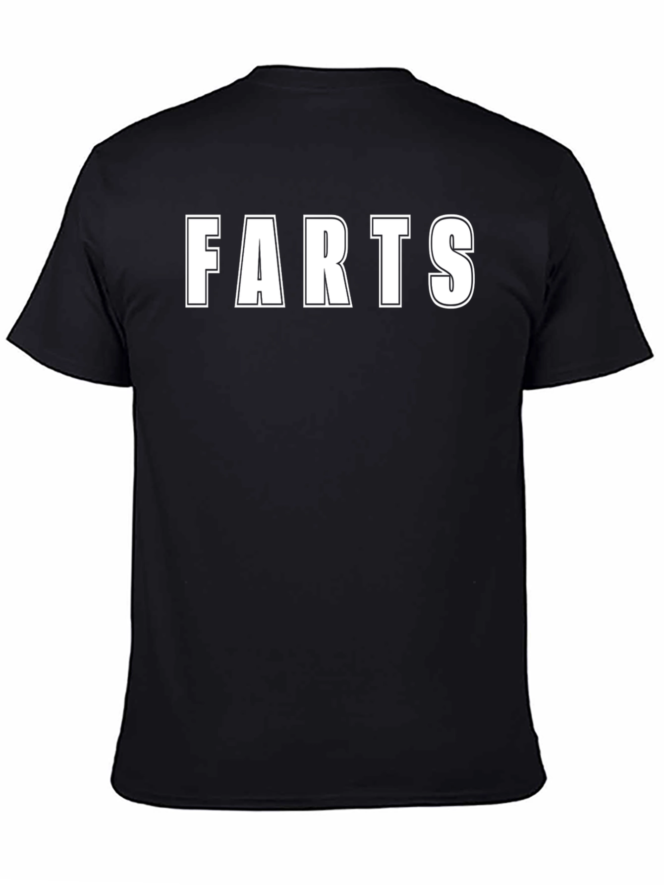 Funny FARTS Graphic Black T-Shirt