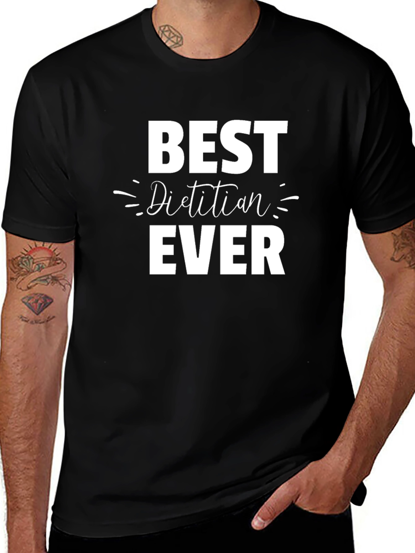 Best Dietitian Ever Black T-Shirt