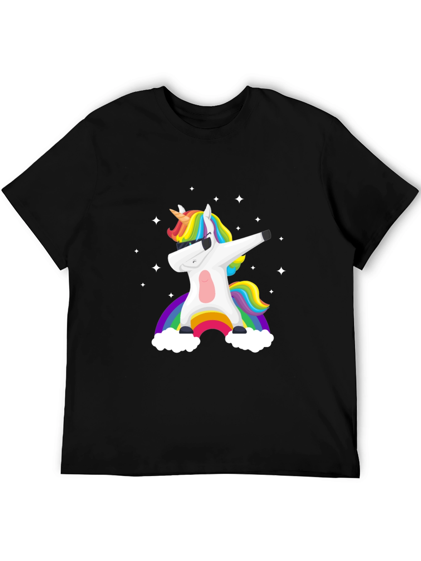 Unicorn Rainbow Dab Graphic Tee