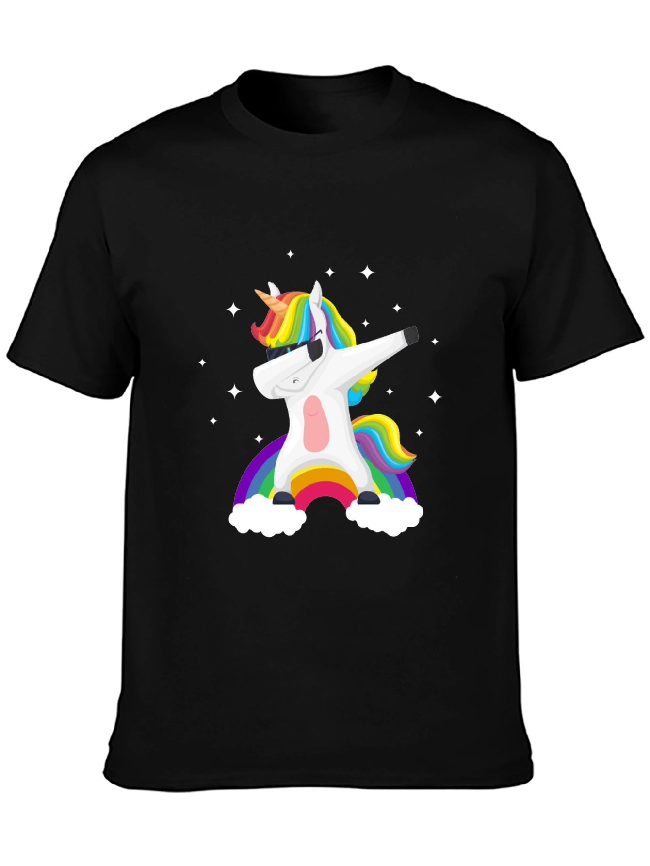 Unicorn Rainbow Dab Graphic Tee