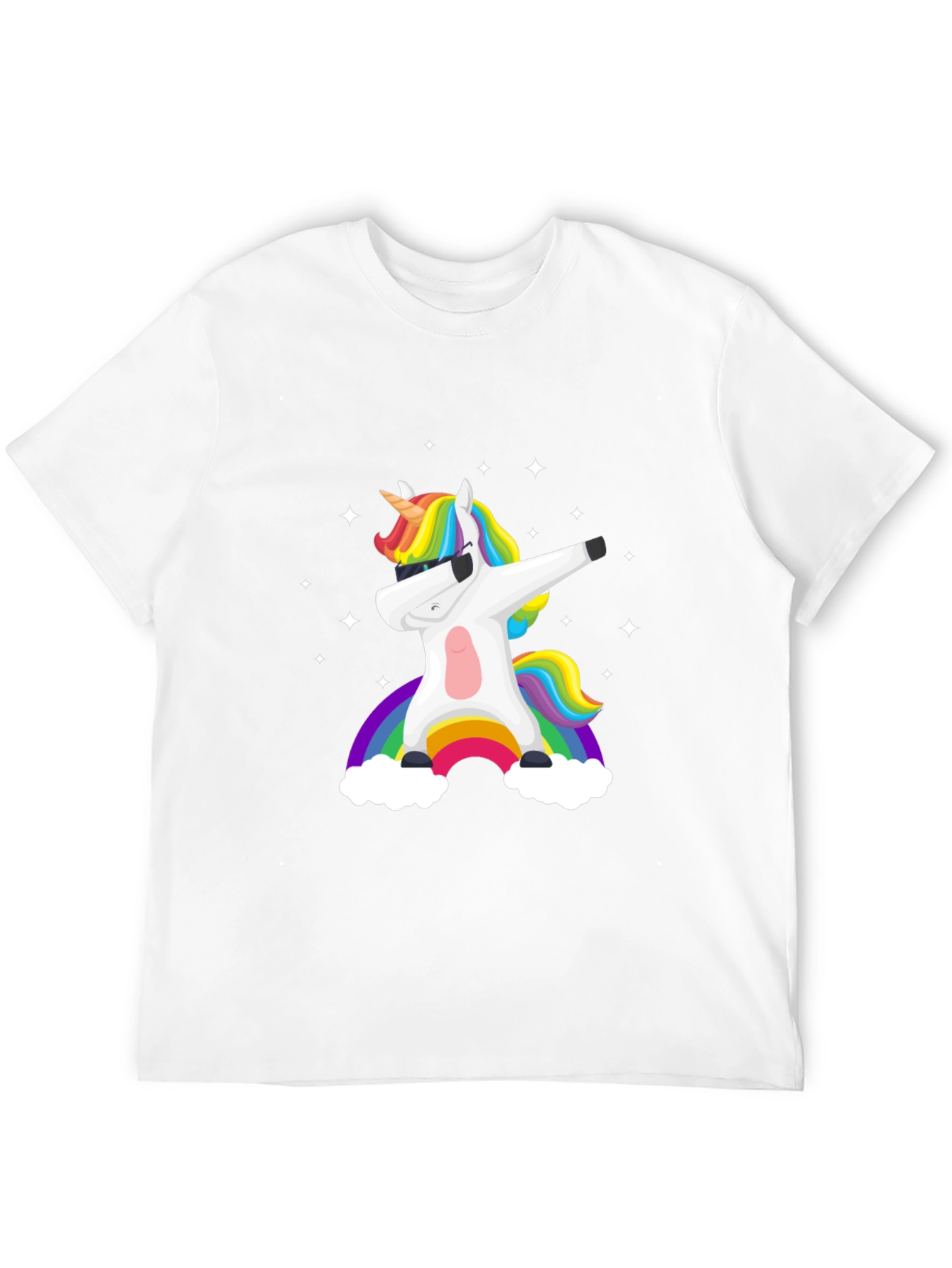 Unicorn Rainbow Dab Graphic Tee