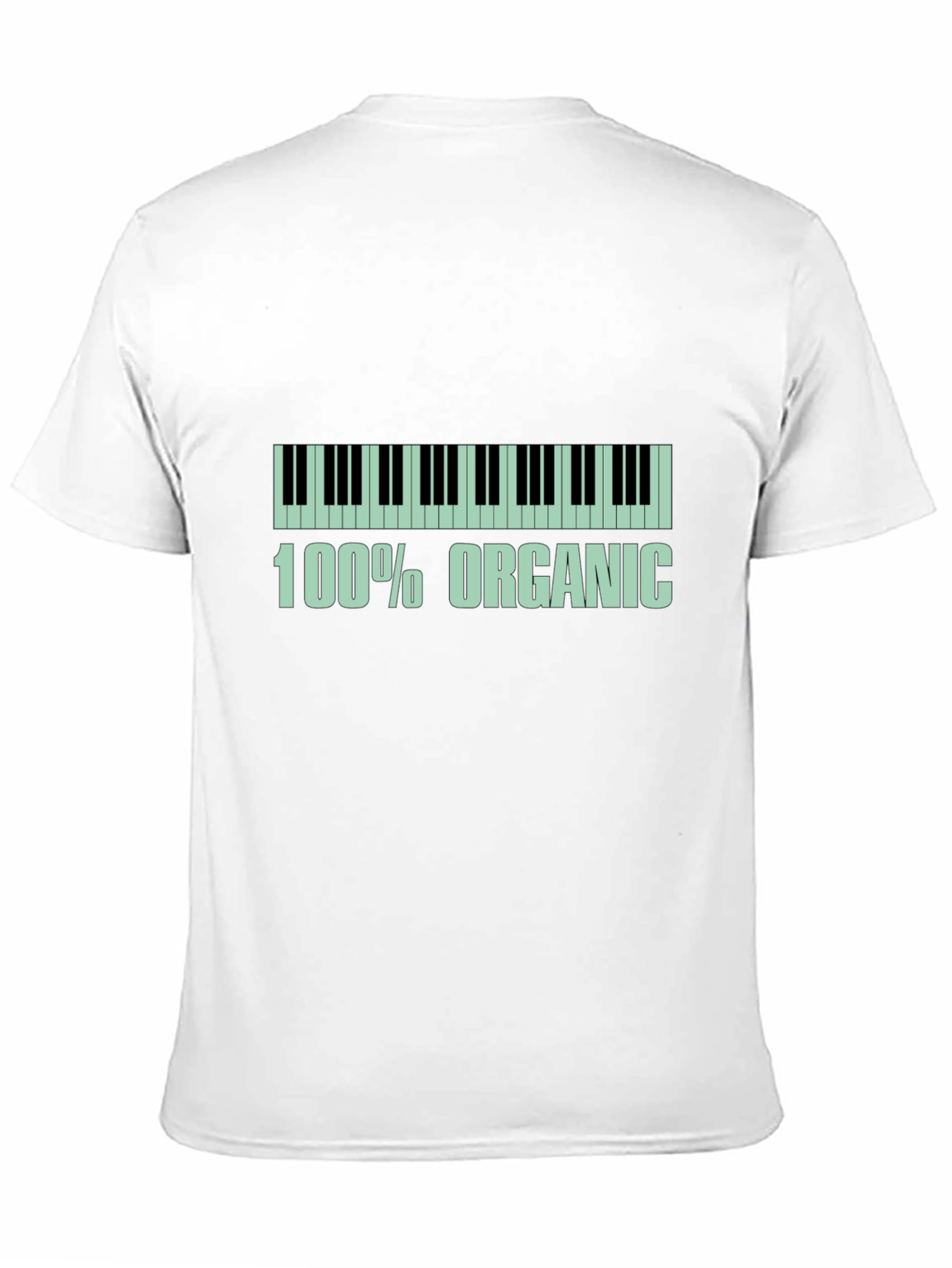 Organic Piano Keys Graphic Tee - Black