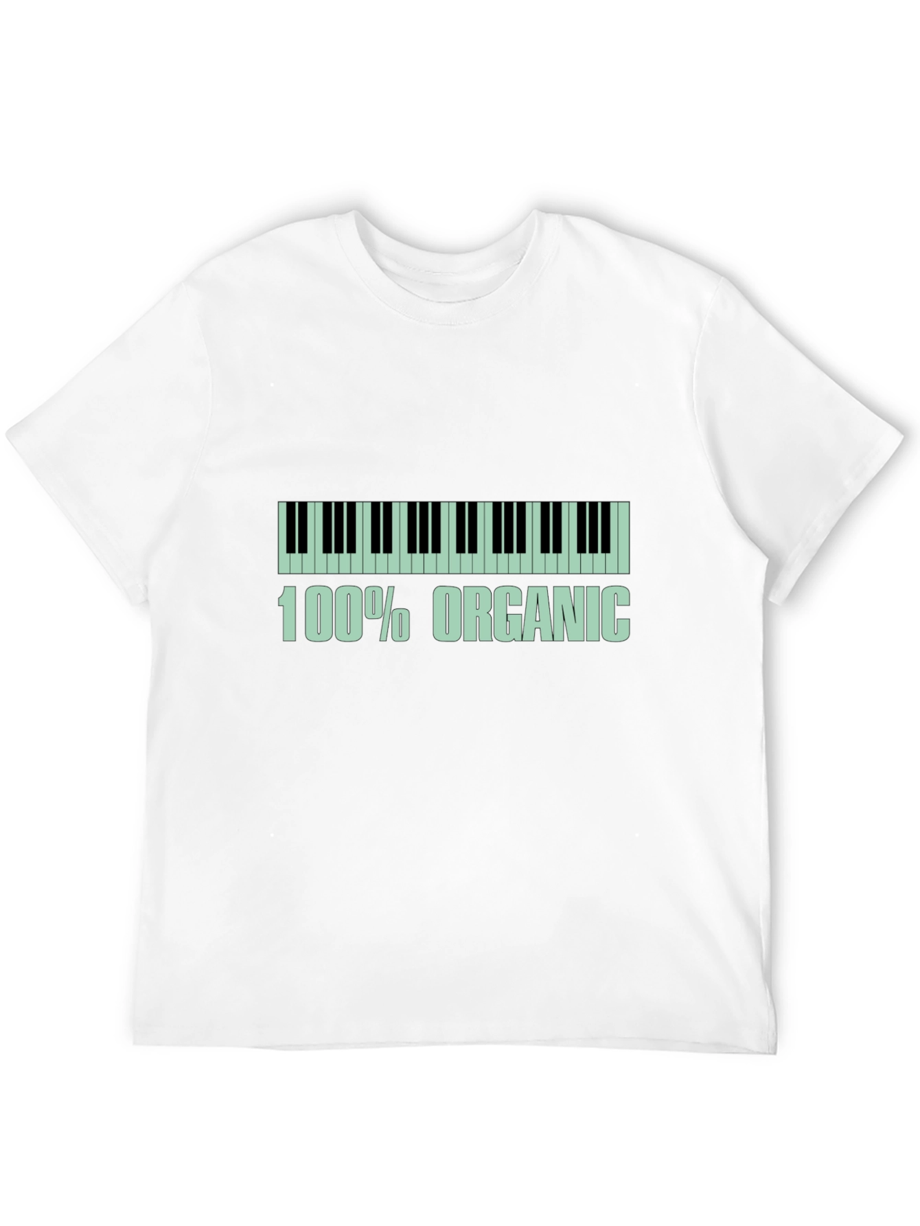 Organic Piano Keys Graphic Tee - Black