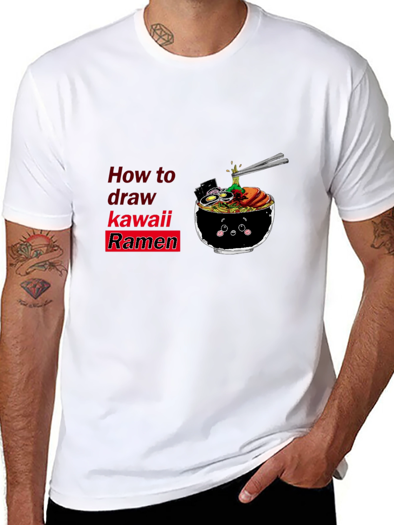 Kawaii Ramen T-Shirt - How to Draw Cute Noodles