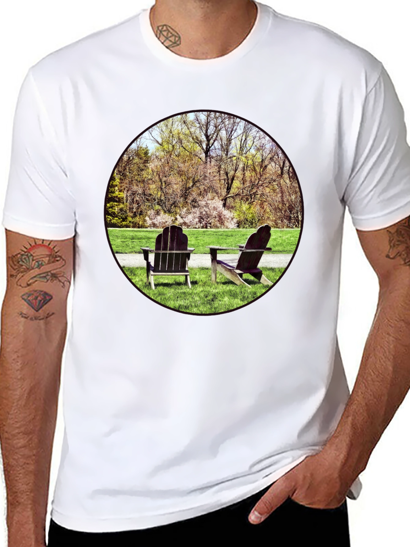 Relaxing Scene Graphic Tee