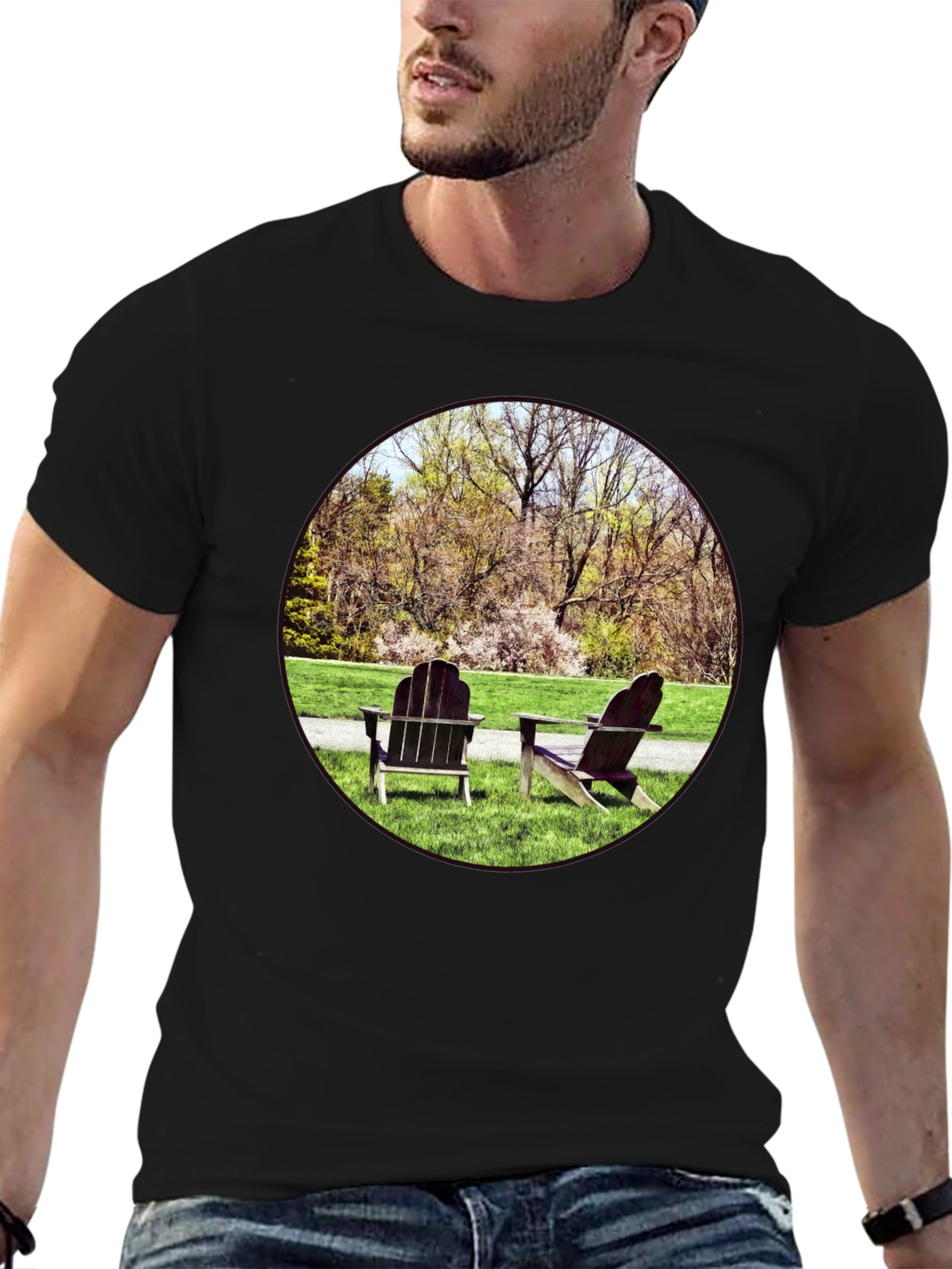 Relaxing Scene Graphic Tee