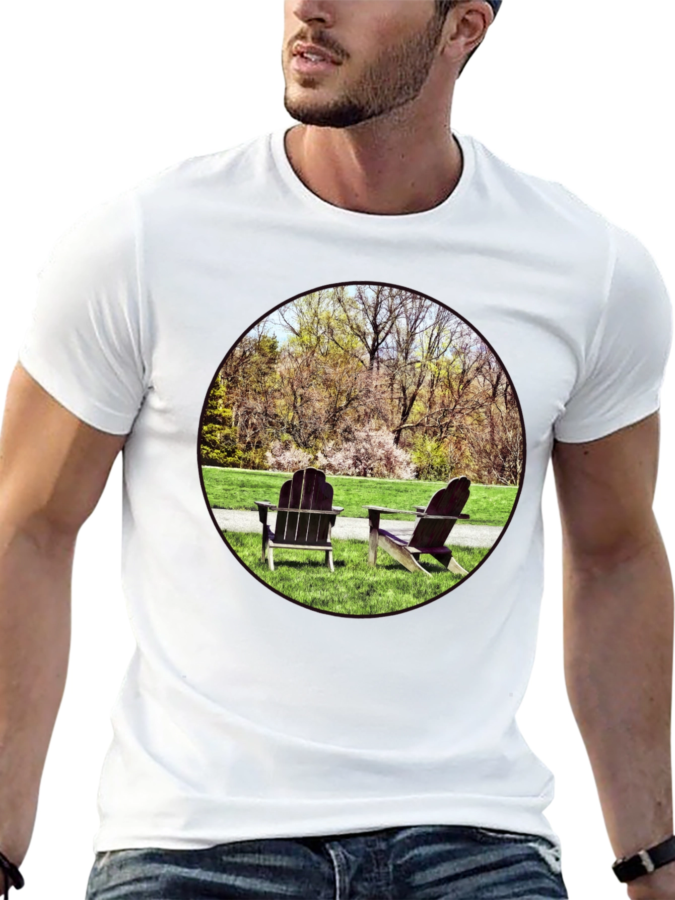 Relaxing Scene Graphic Tee
