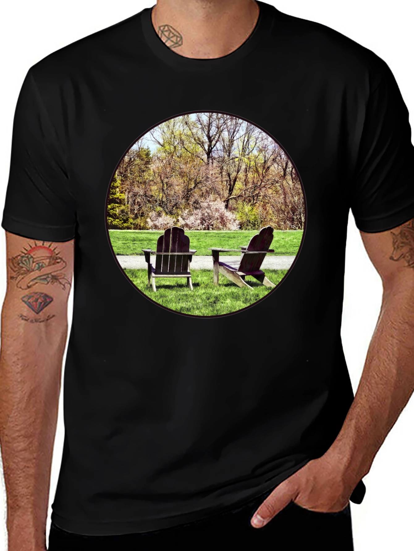 Relaxing Scene Graphic Tee