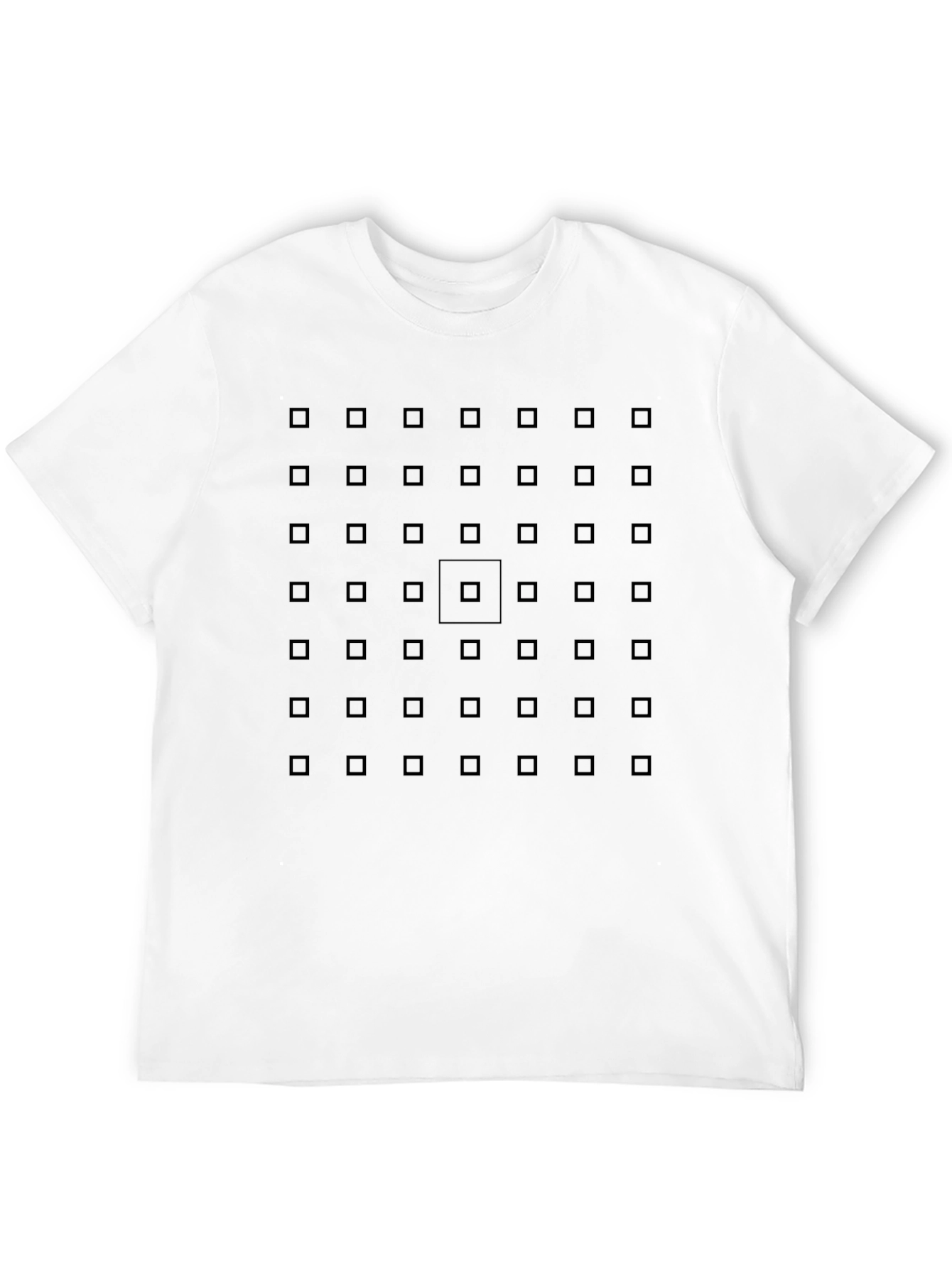 Geometric Grid Tee - Modern Minimalist Design