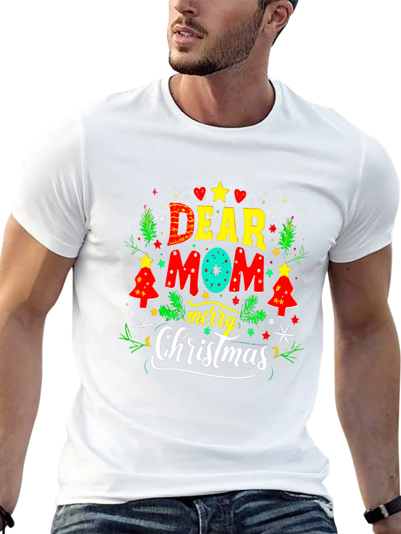 Dear Mom Merry Christmas Graphic Tee