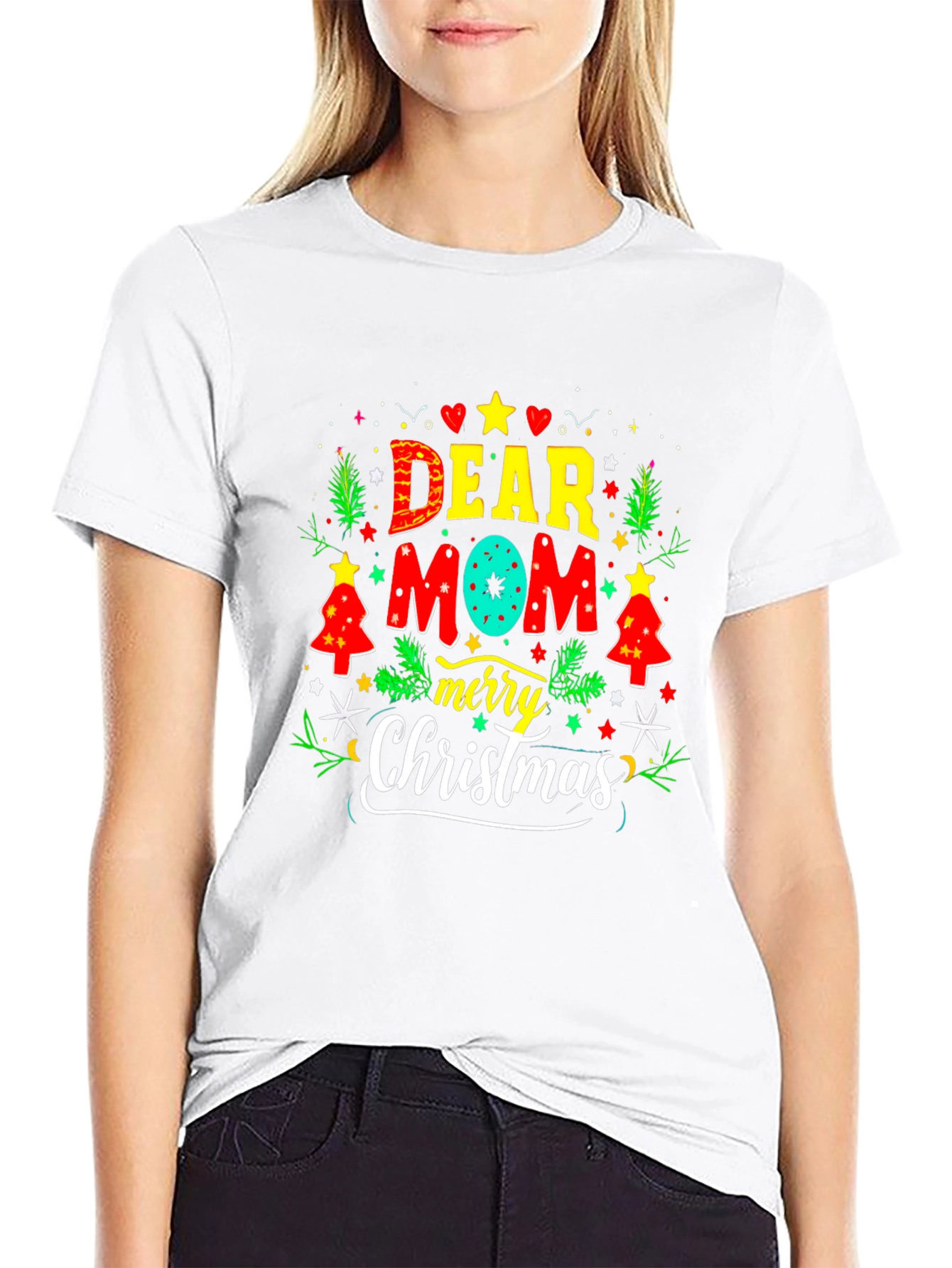 Dear Mom Merry Christmas Graphic Tee