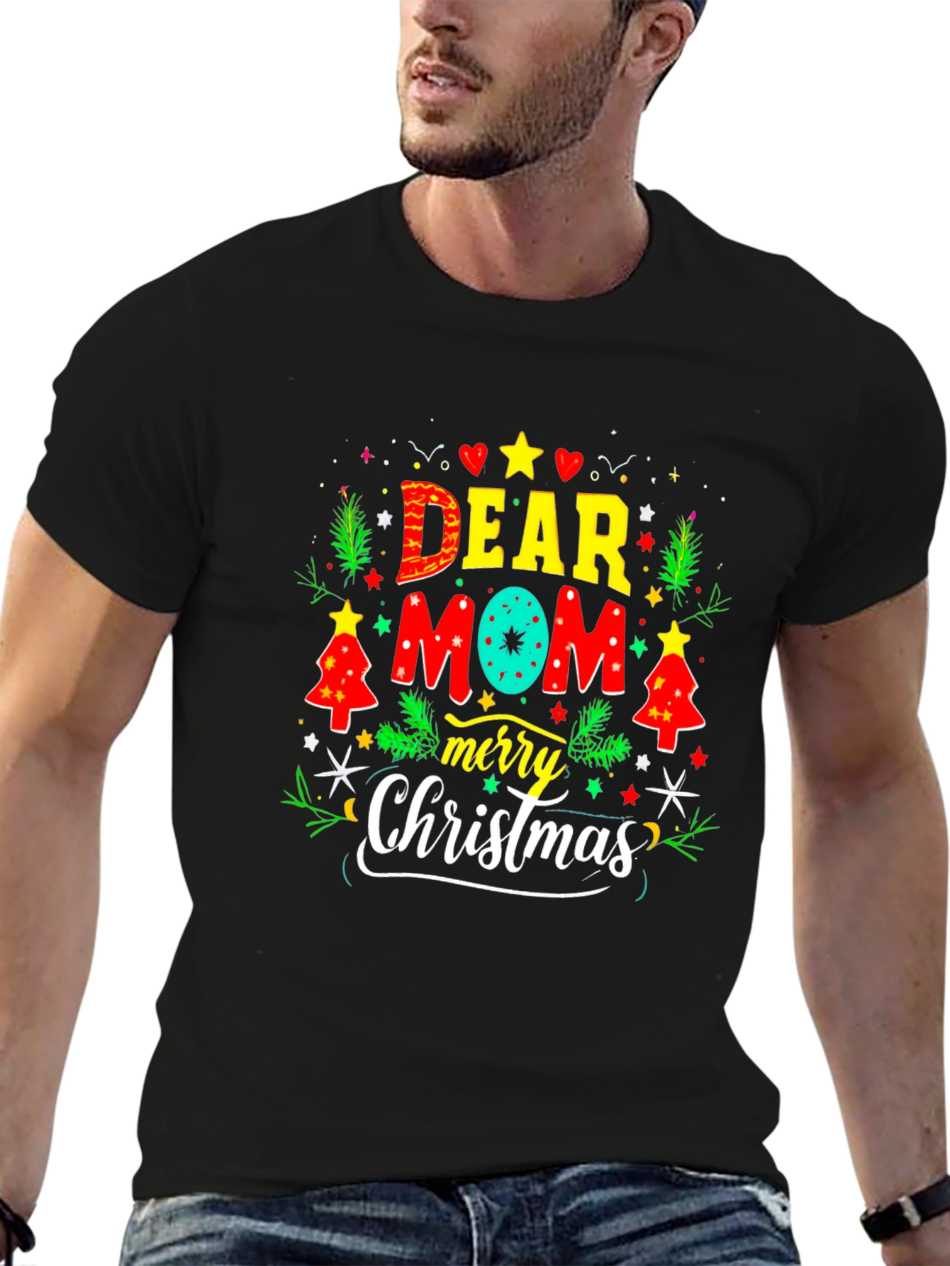 Dear Mom Merry Christmas Graphic Tee