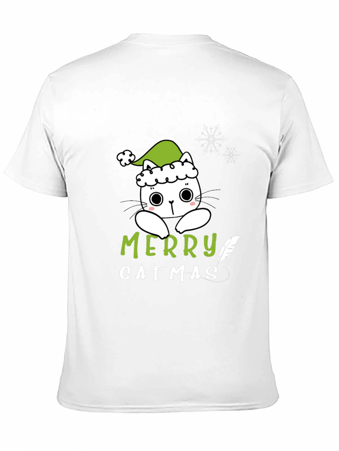 Merry Catmas T-Shirt - Cute Christmas Cat Tee