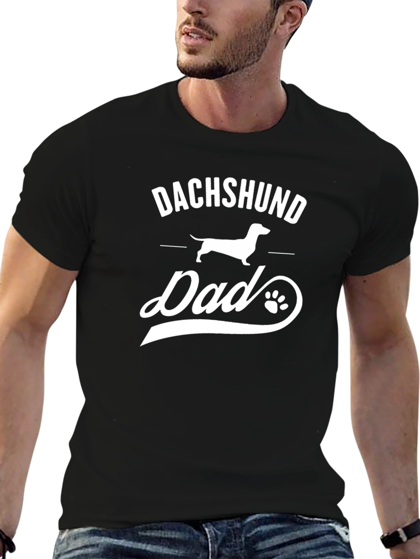 Dachshund Dad Graphic T-Shirt