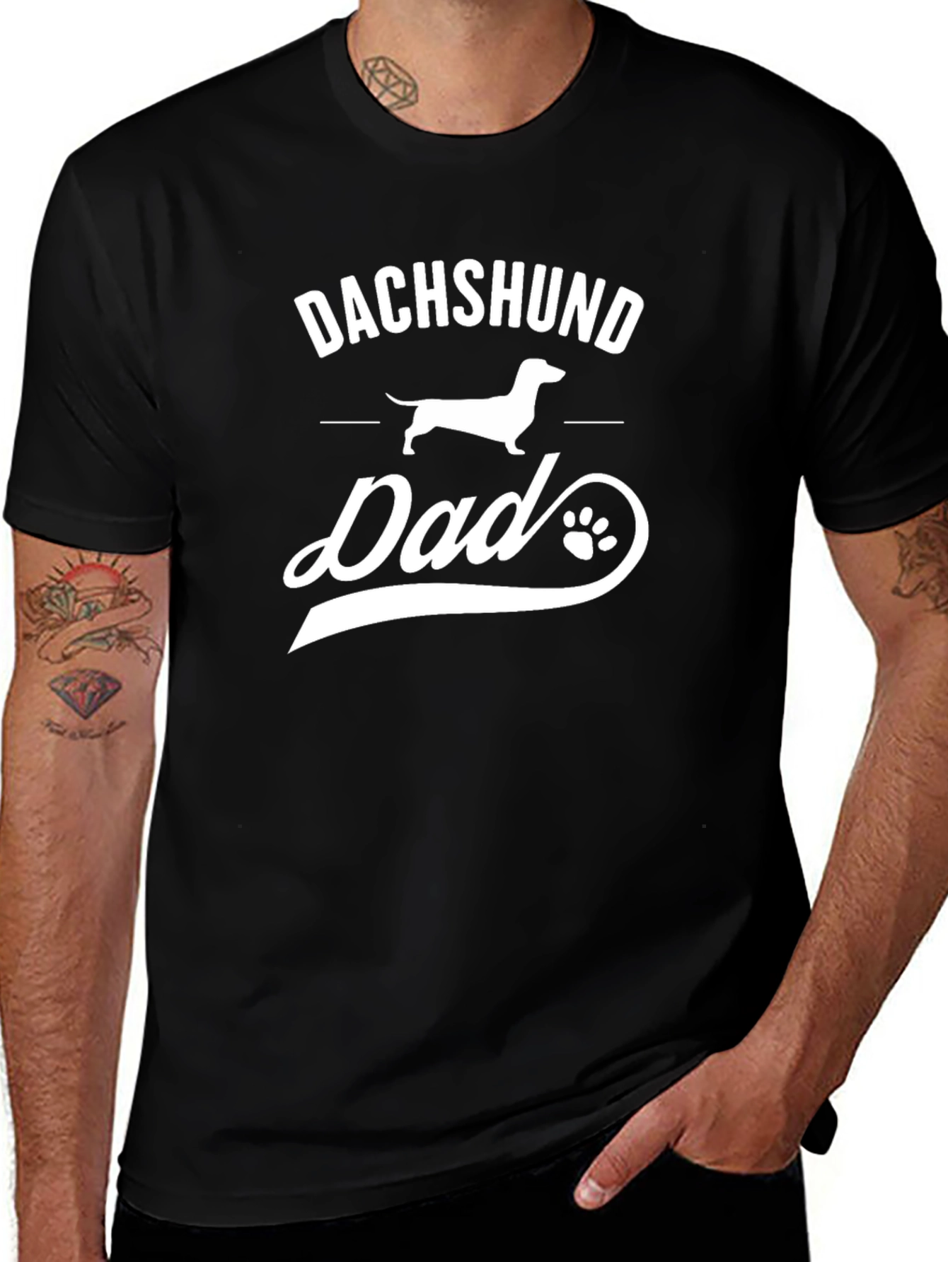 Dachshund Dad Graphic T-Shirt