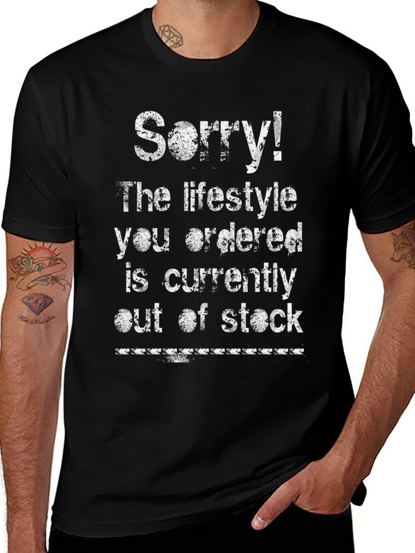 Sorry! Lifestyle Out of Stock Graphic T-Shirt