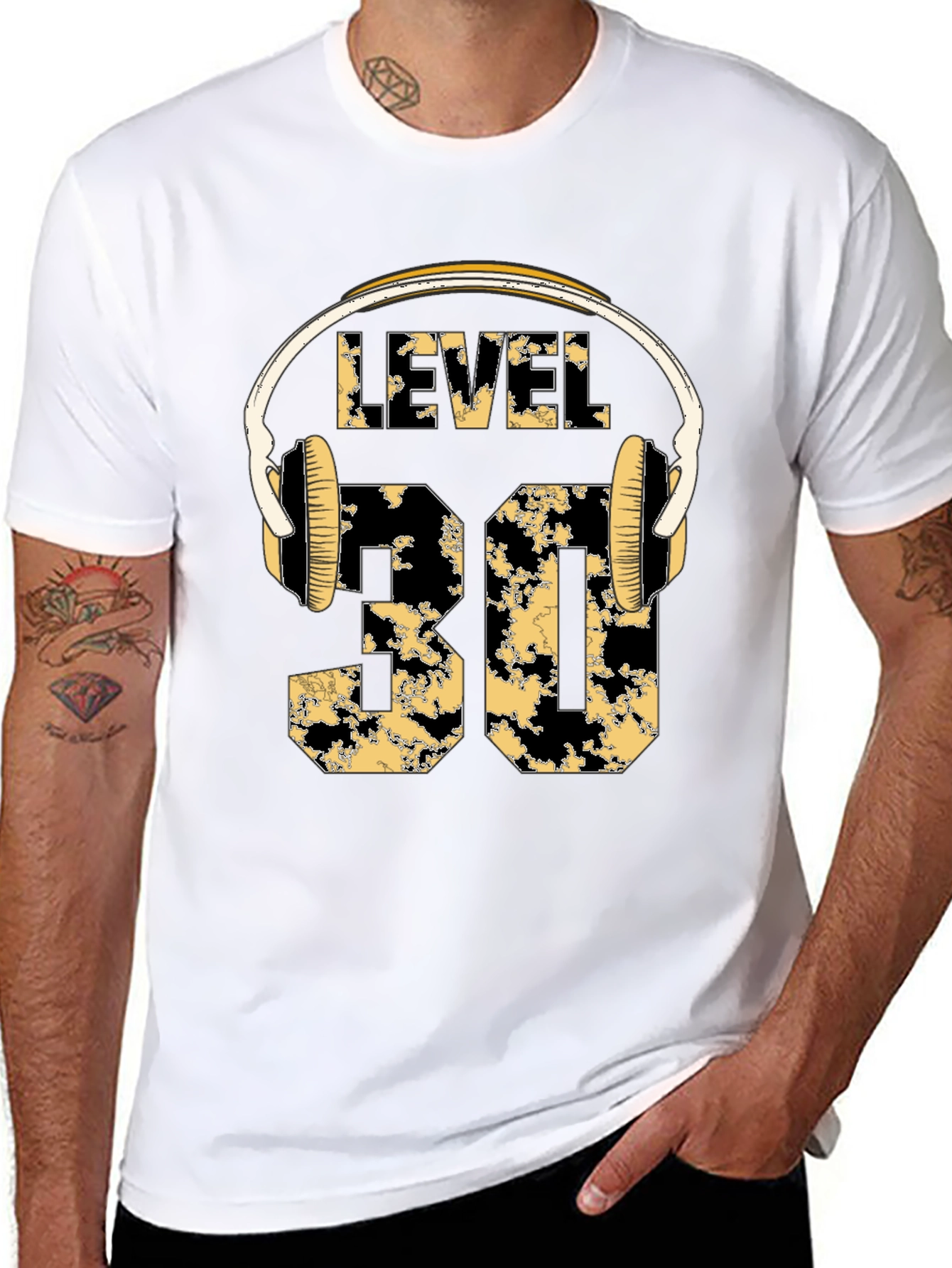 Level 30 Birthday T-Shirt with Headphones