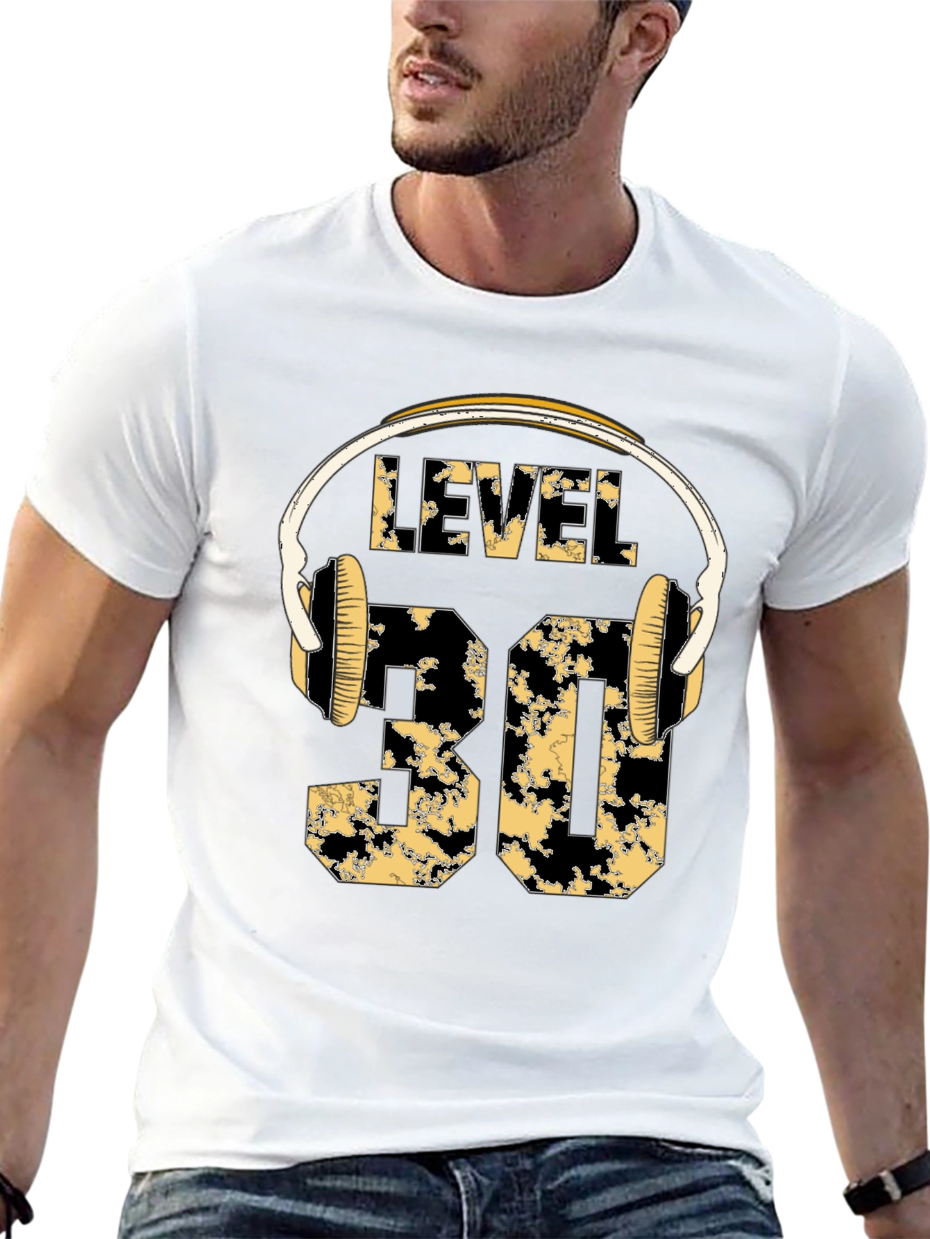 Level 30 Birthday T-Shirt with Headphones