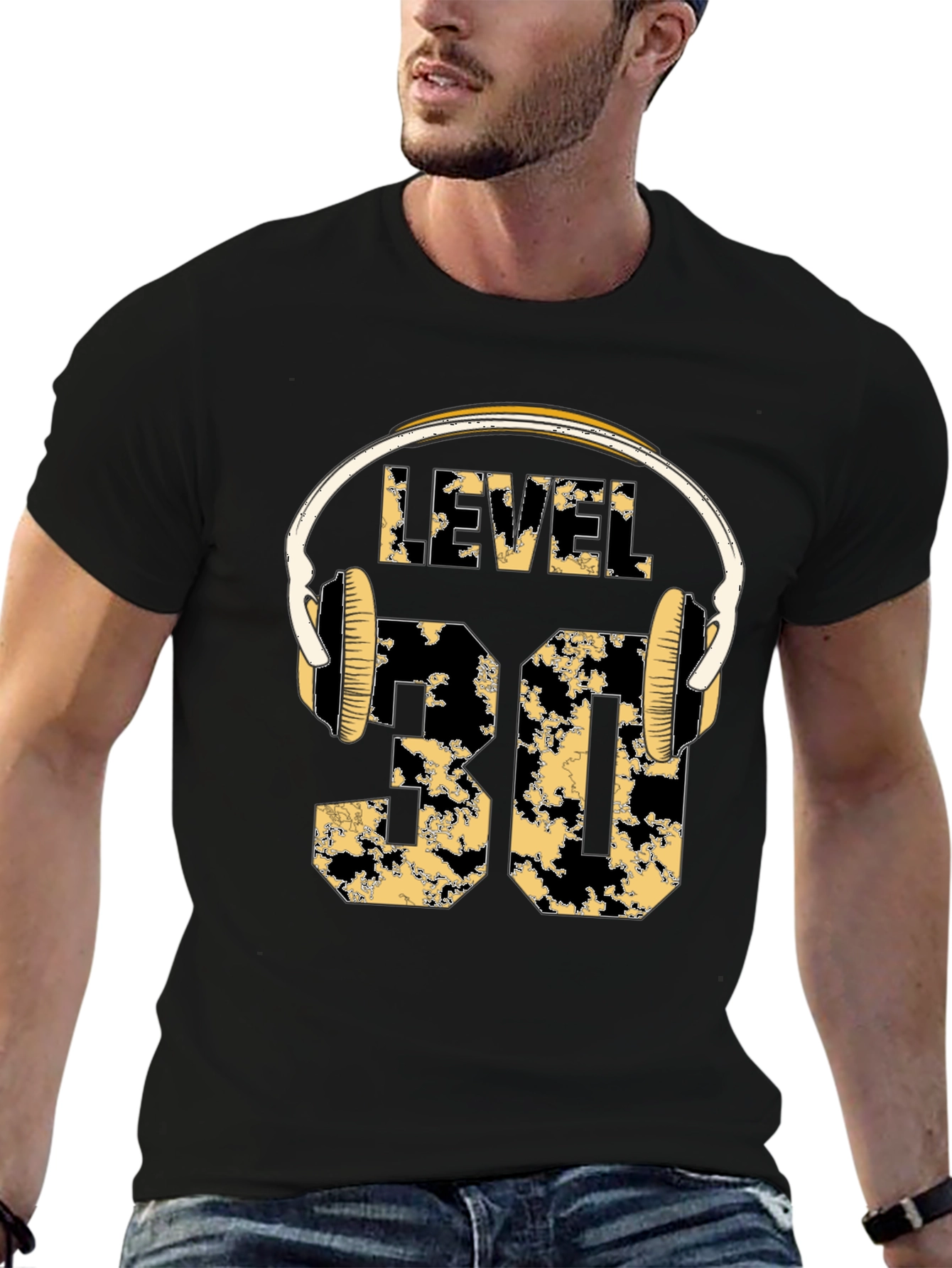 Level 30 Birthday T-Shirt with Headphones