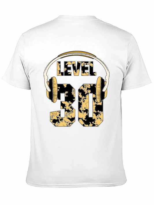 Level 30 Birthday T-Shirt with Headphones