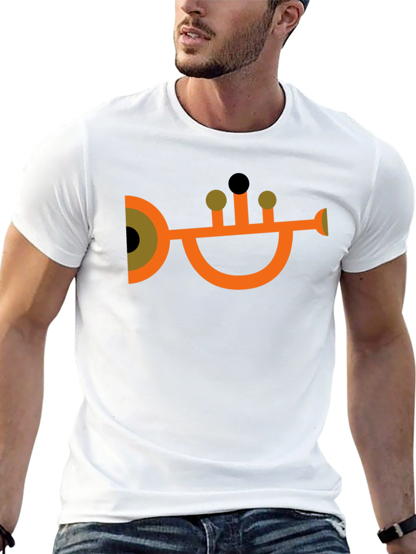 Trumpet Graphic T-Shirt - Unique Musician Tee