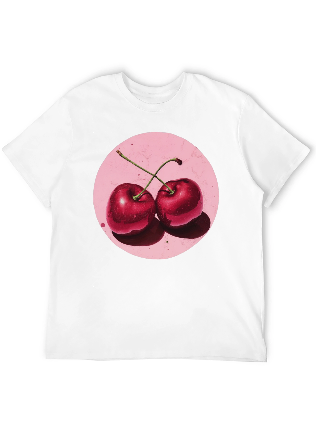 Cherry Graphic Black T-Shirt