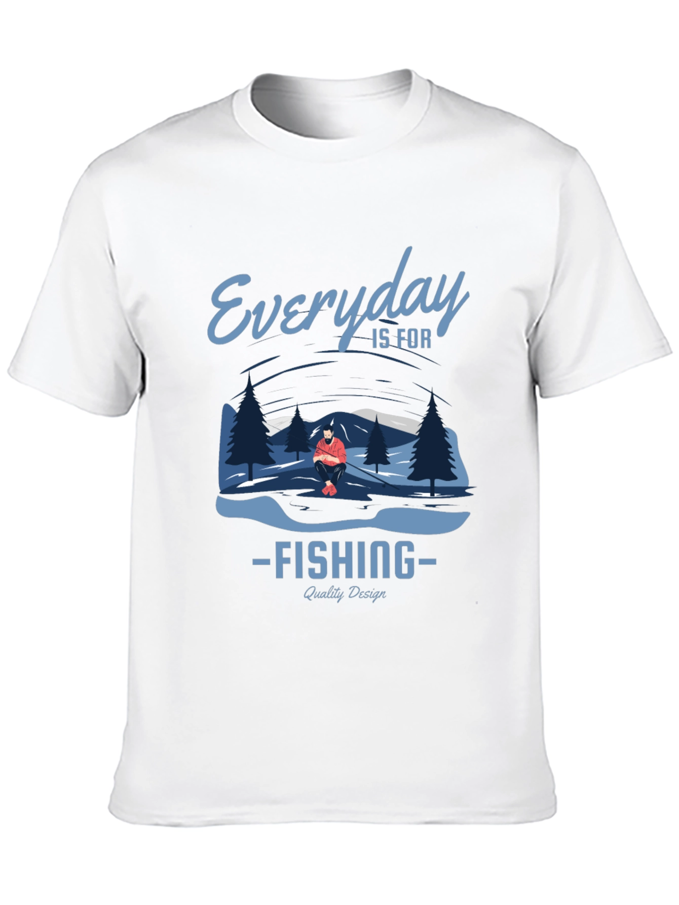 Everyday is for Fishing Graphic Tee - Black