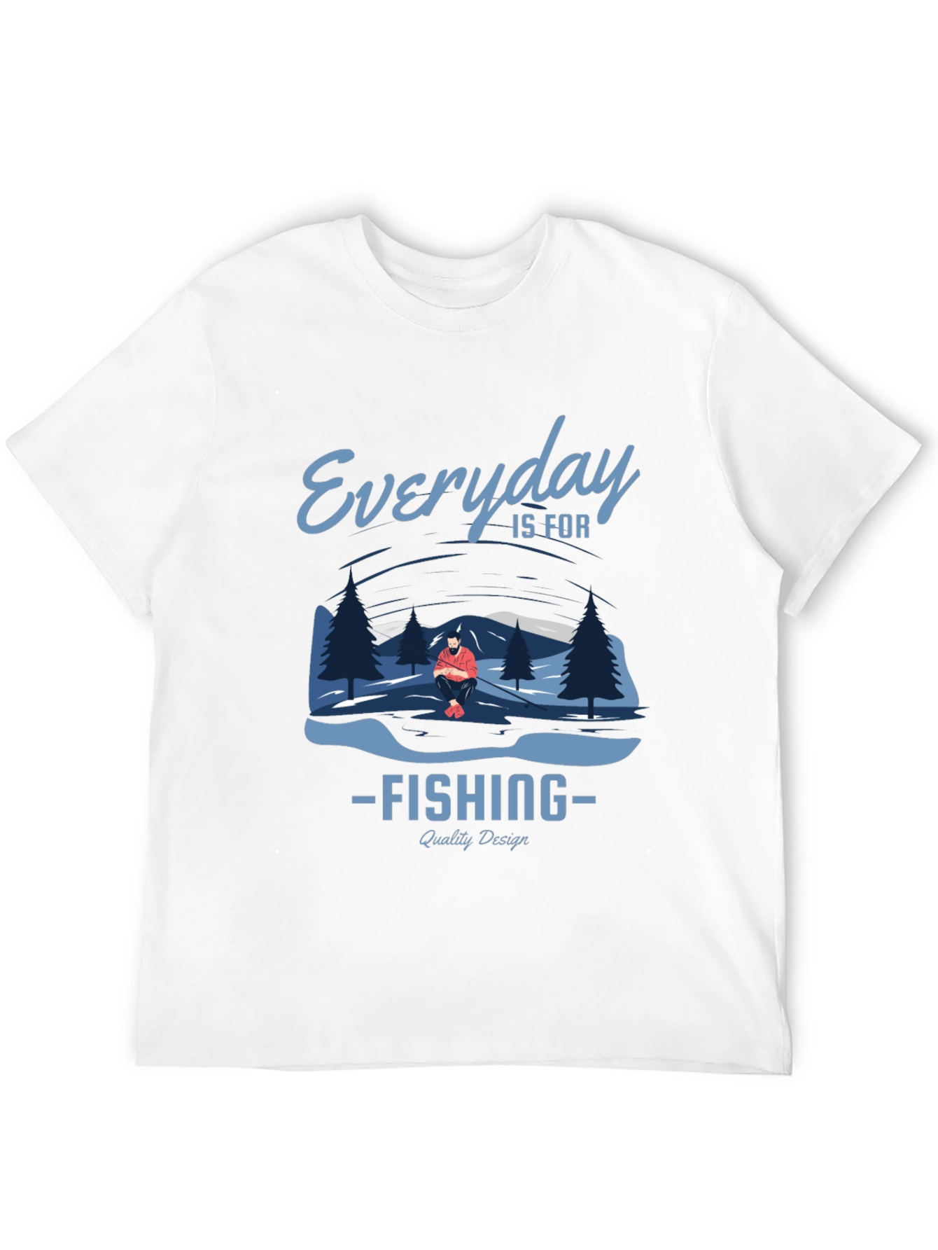 Everyday is for Fishing Graphic Tee - Black