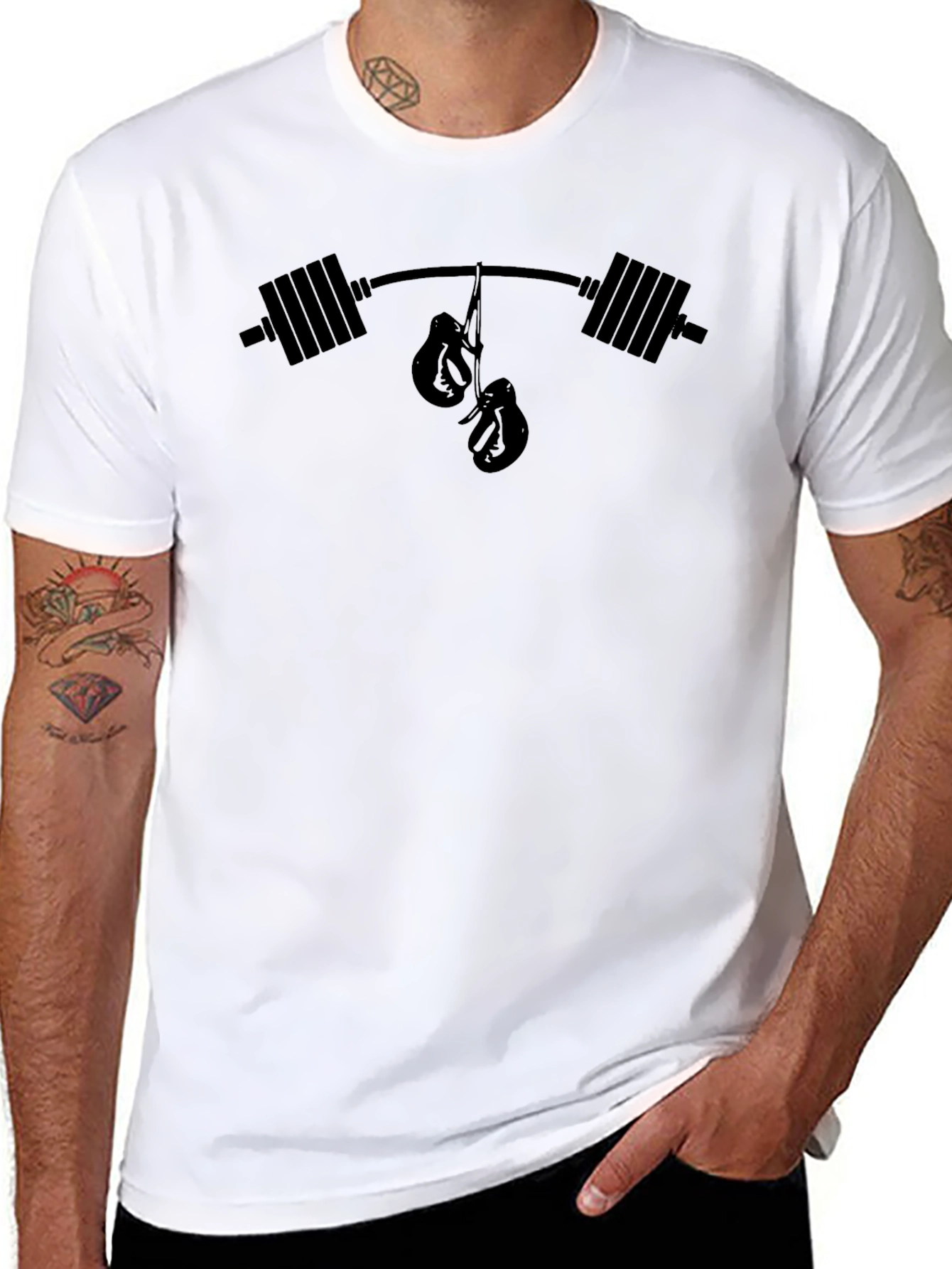 Weightlifting Boxing T-Shirt - Gym Workout Apparel