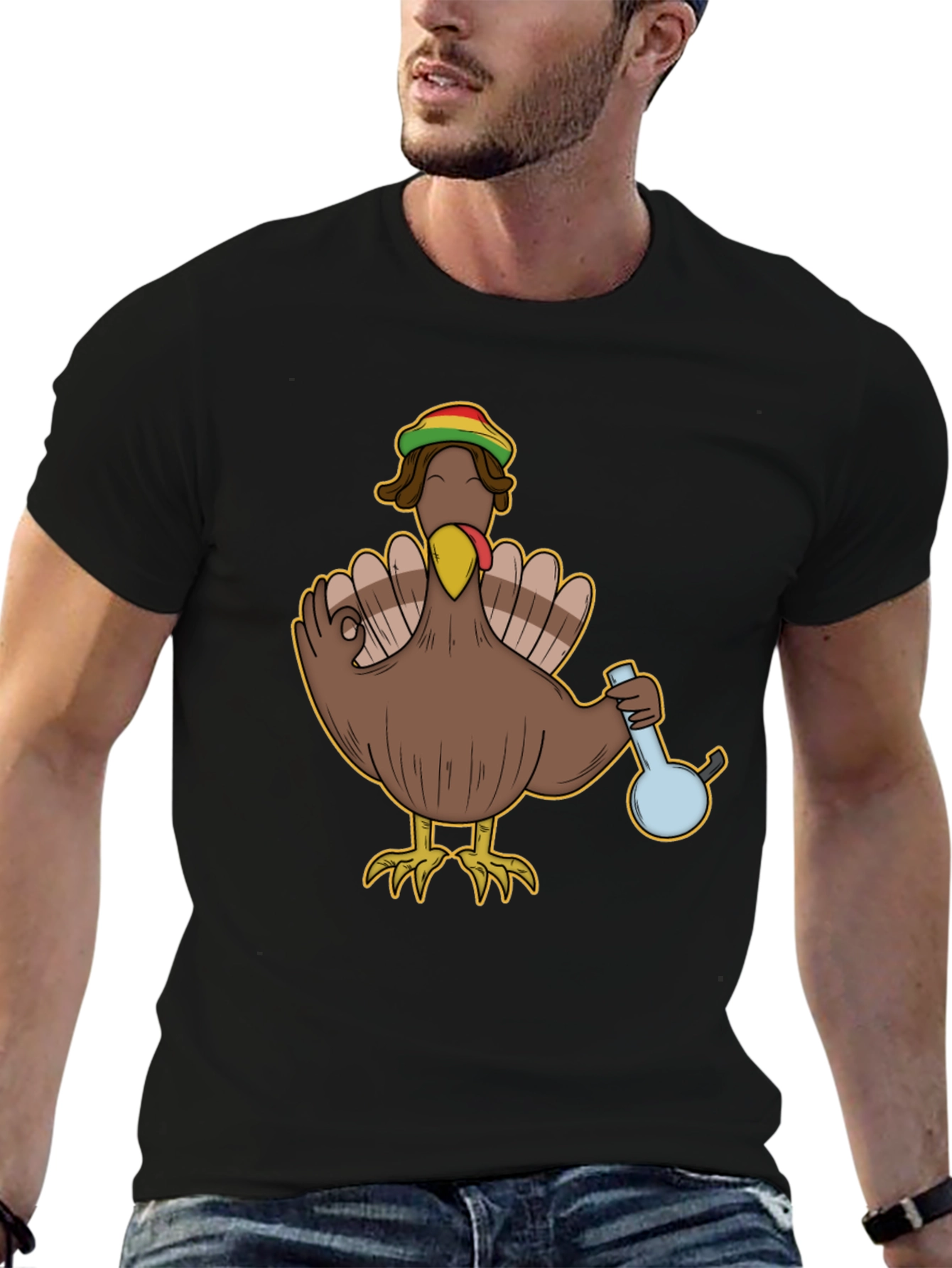 Rasta Turkey Thanksgiving T-Shirt
