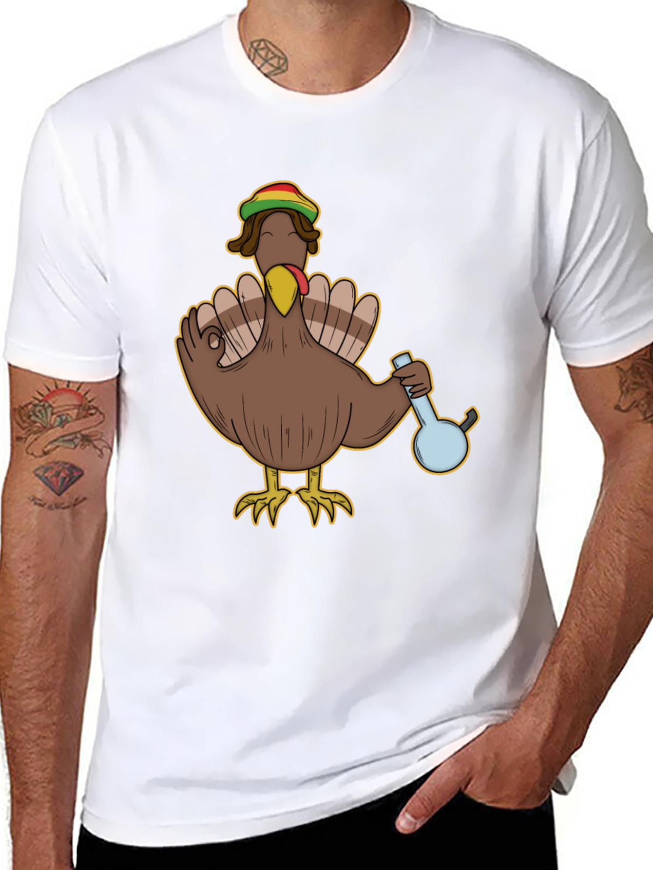 Rasta Turkey Thanksgiving T-Shirt