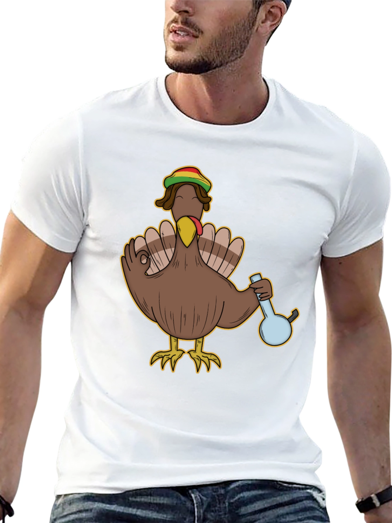 Rasta Turkey Thanksgiving T-Shirt