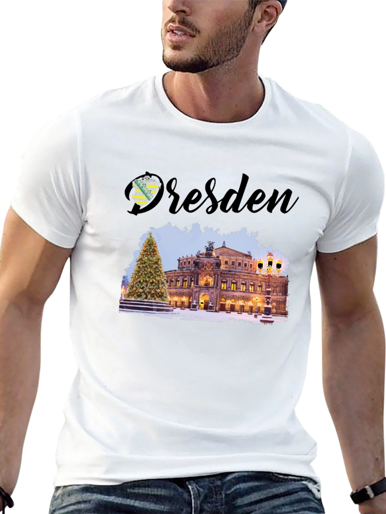 Dresden T-Shirt - Germany Winter Scene