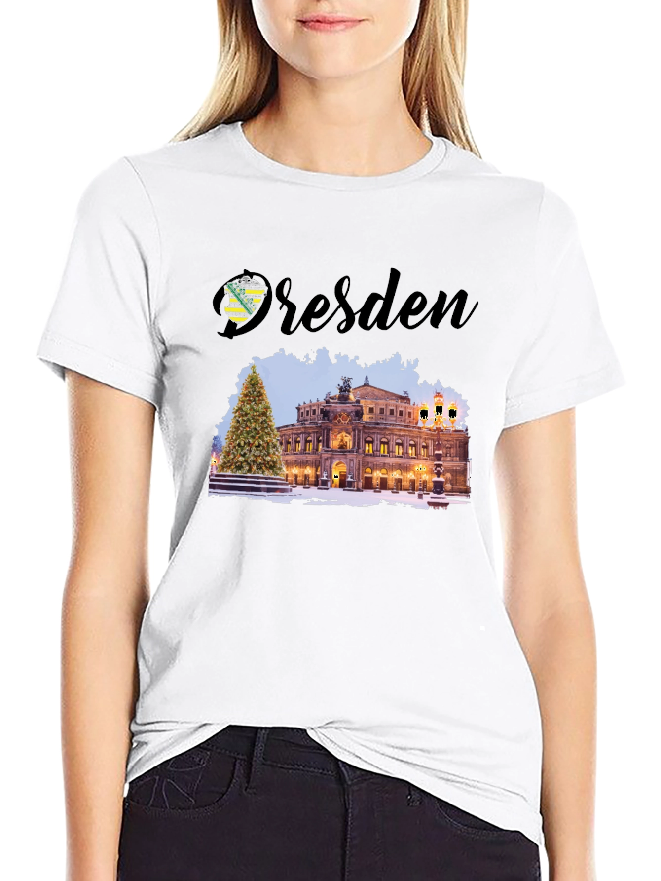 Dresden T-Shirt - Germany Winter Scene