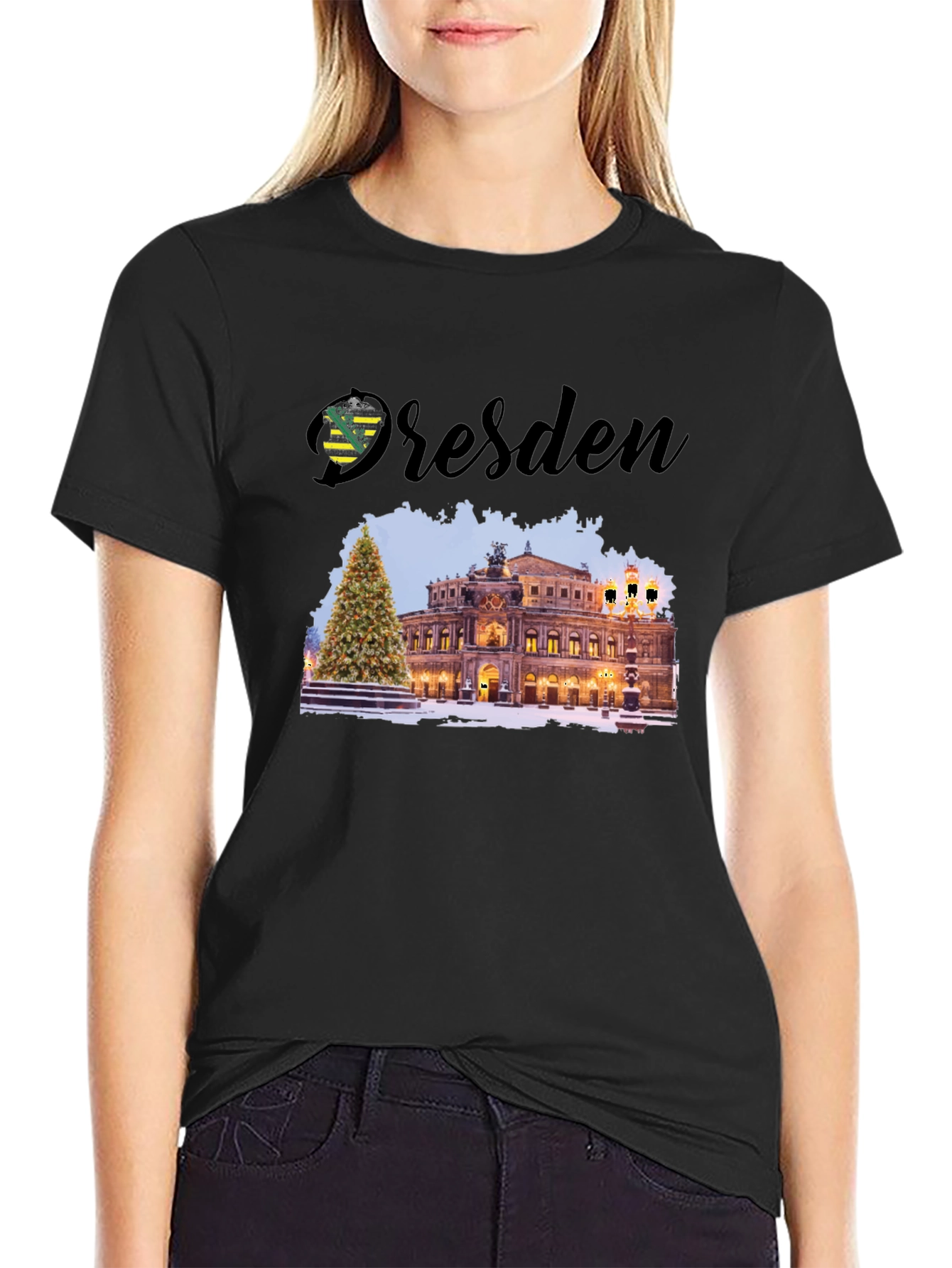 Dresden T-Shirt - Germany Winter Scene