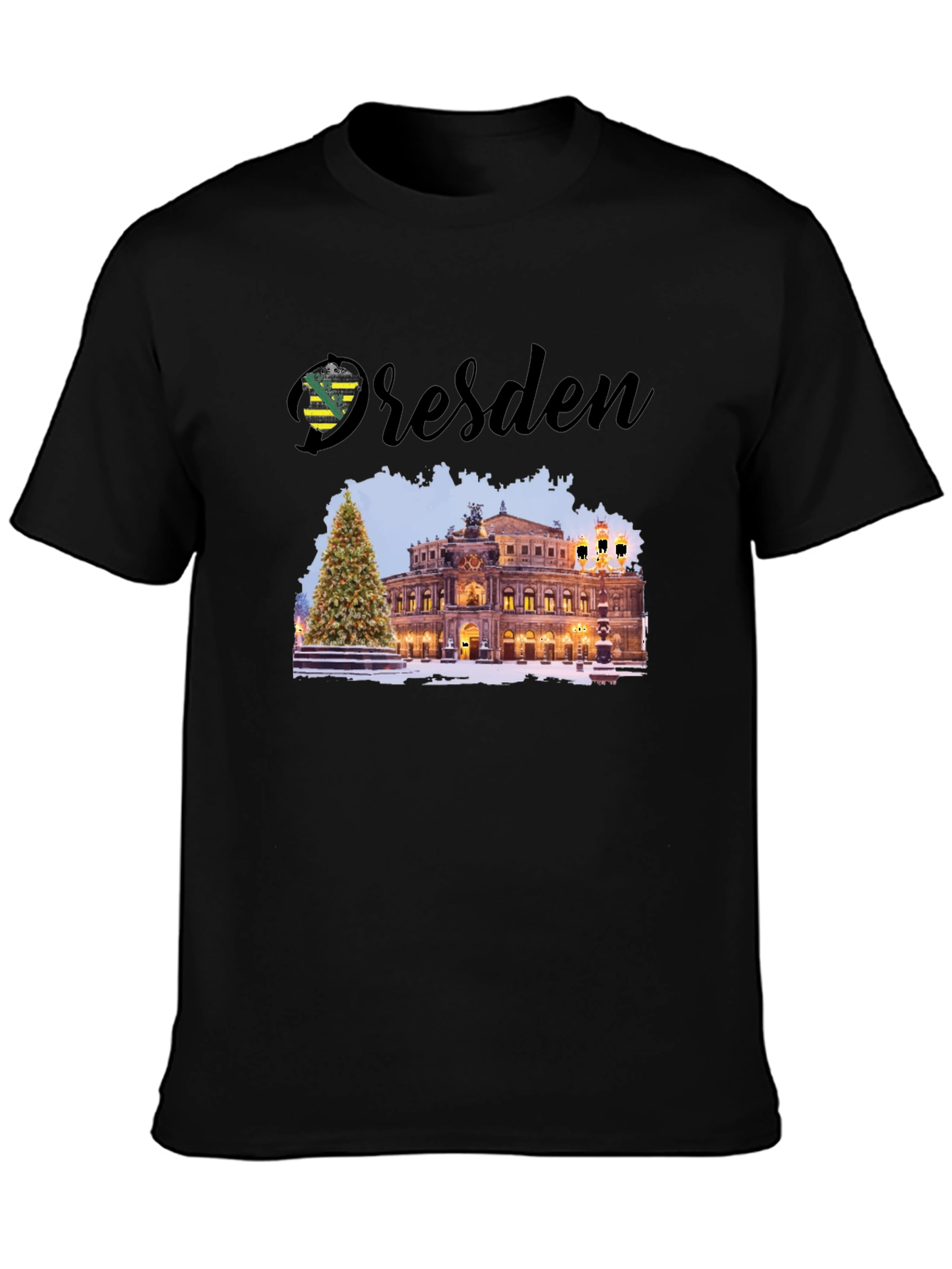 Dresden T-Shirt - Germany Winter Scene