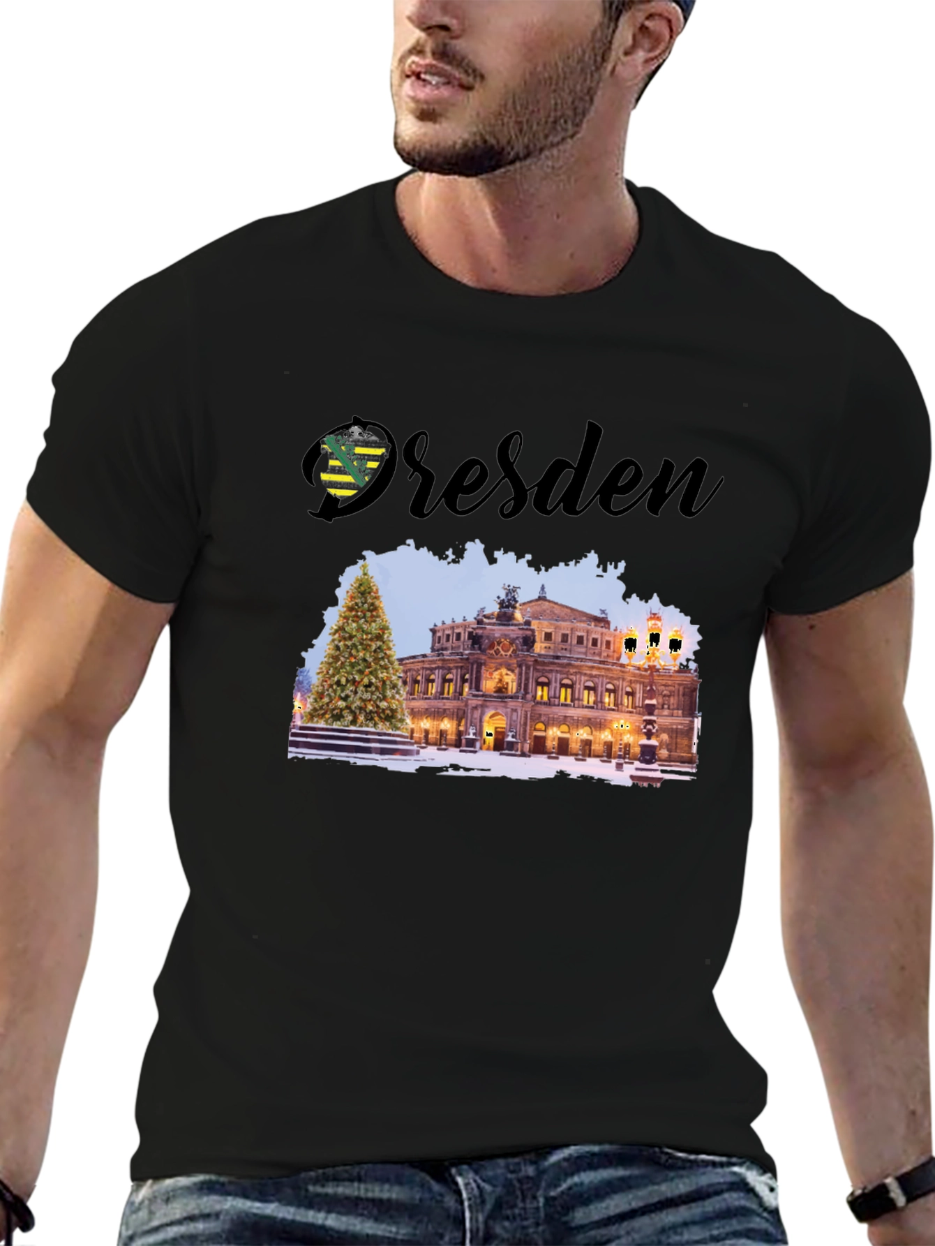 Dresden T-Shirt - Germany Winter Scene