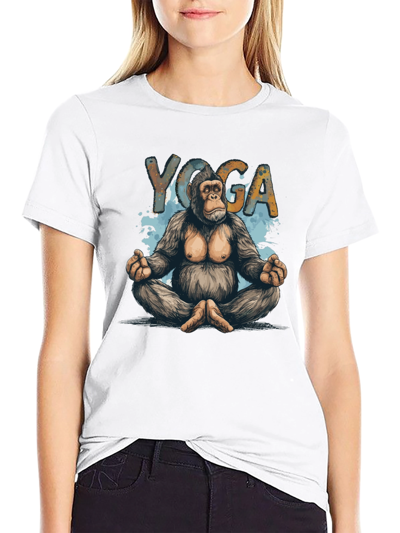 Yoga Gorilla Graphic T-Shirt - Relaxed Fit