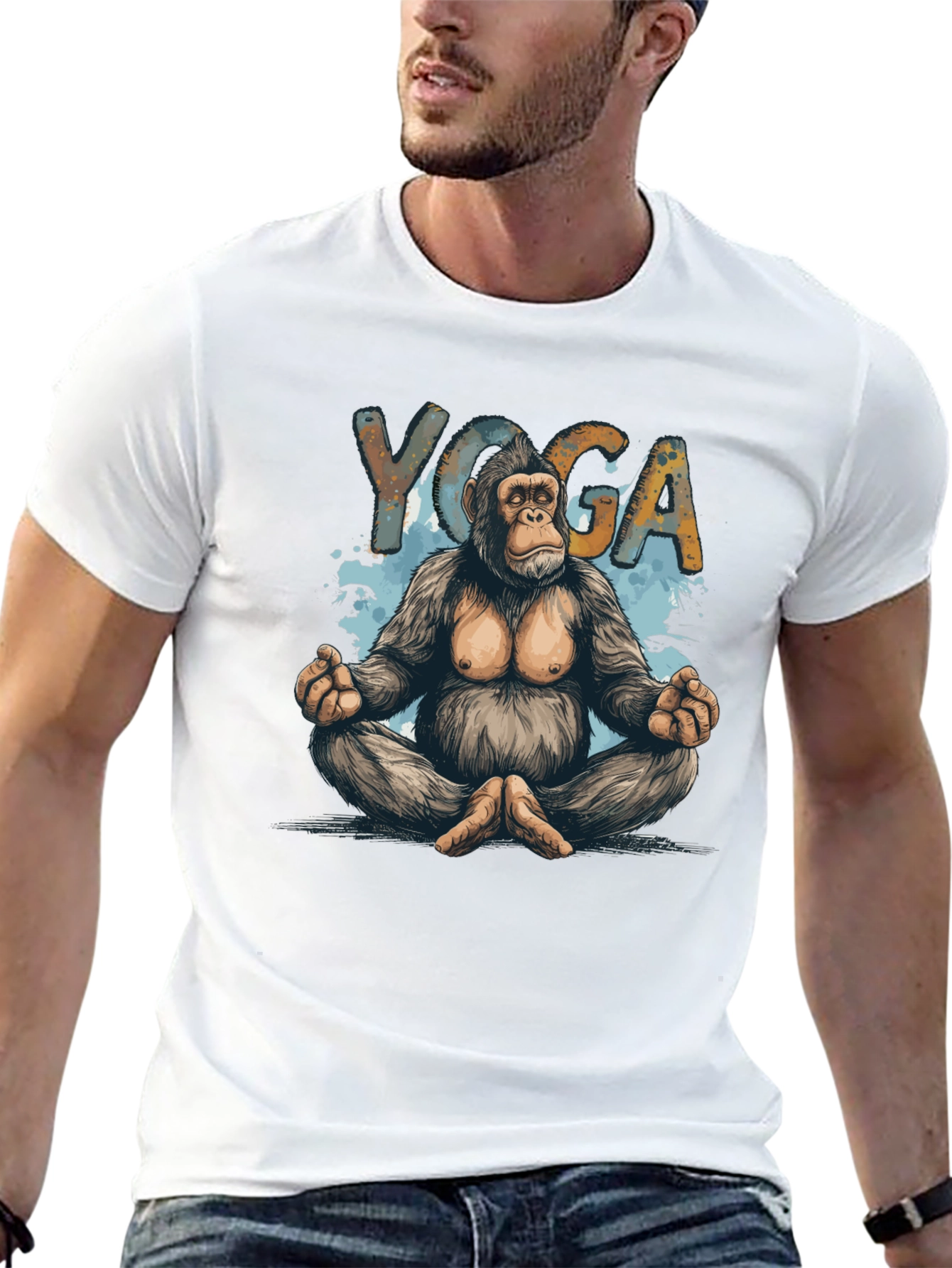 Yoga Gorilla Graphic T-Shirt - Relaxed Fit